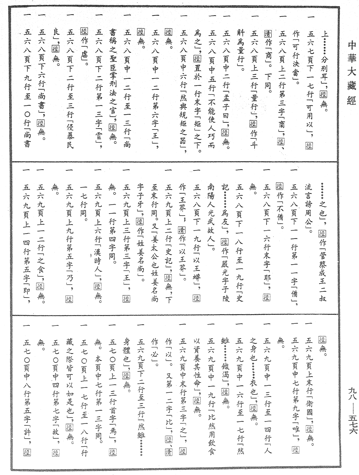 折疑論《中華大藏經》_第98冊_第576頁