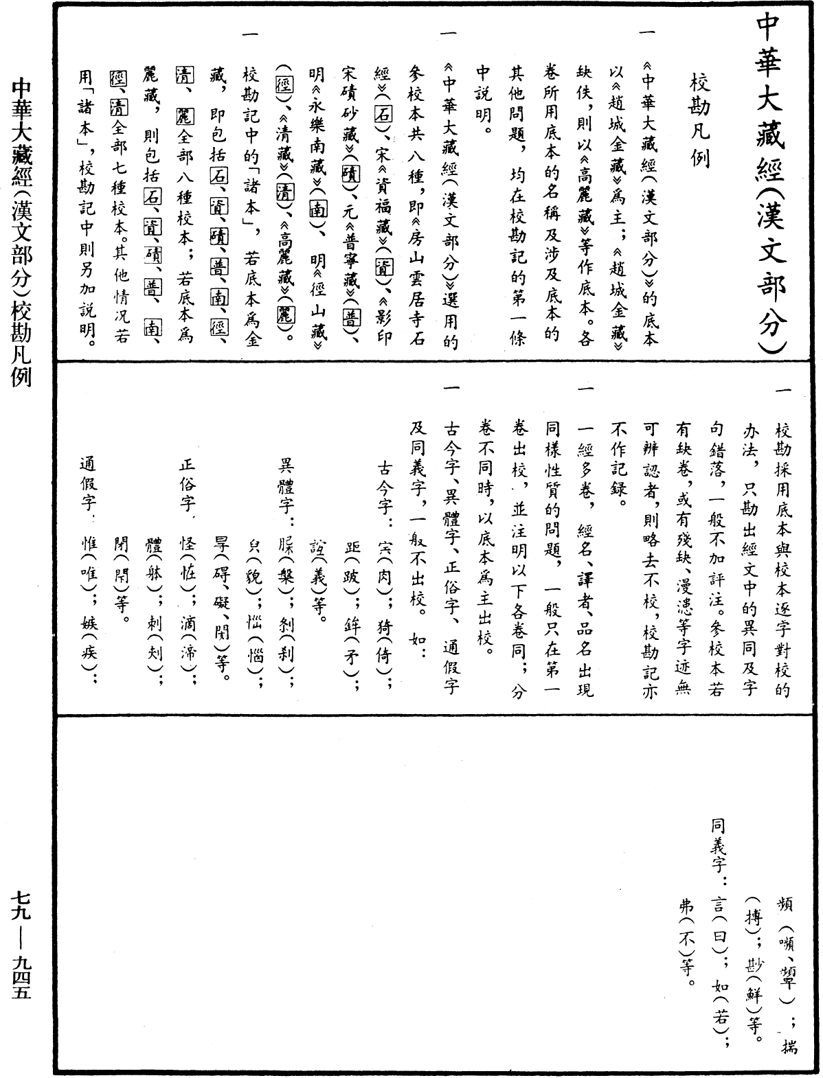 鐔津文集《中華大藏經》_第79冊_第945頁