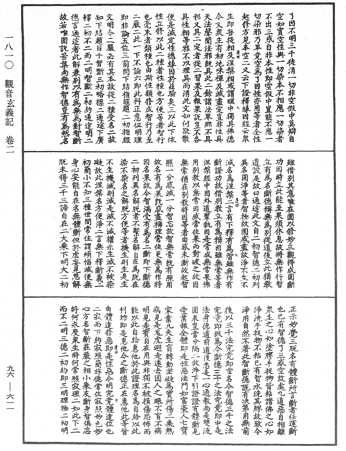 觀音玄義記《中華大藏經》_第96冊_第611頁