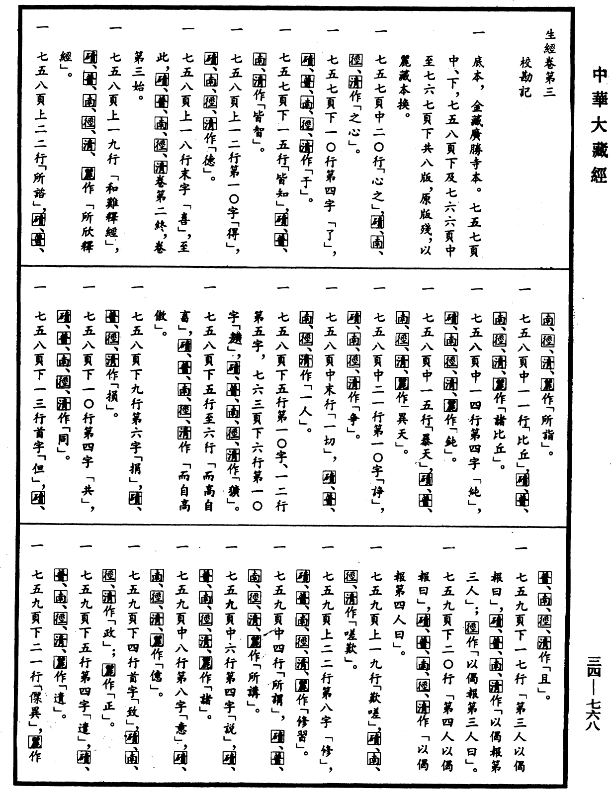 生經《中華大藏經》_第34冊_第0768頁