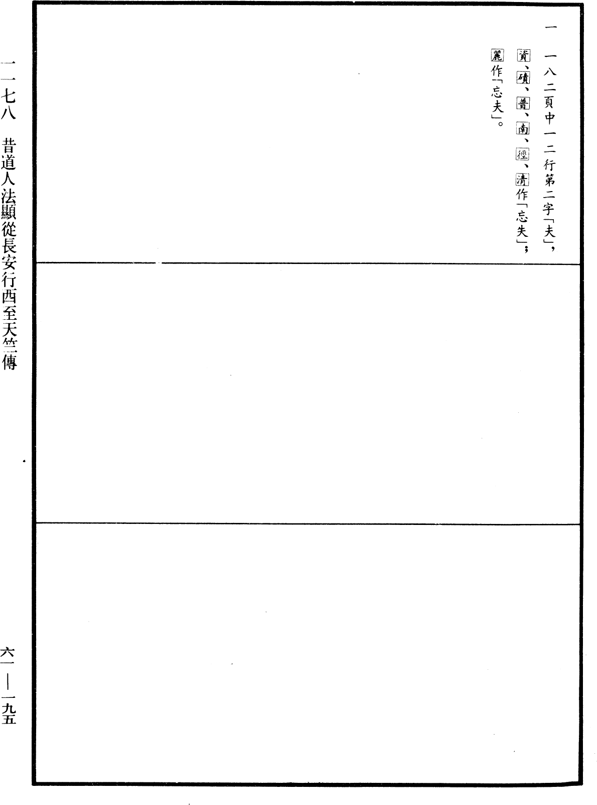 昔道人法顯從長安行西至天竺傳《中華大藏經》_第61冊_第0195頁