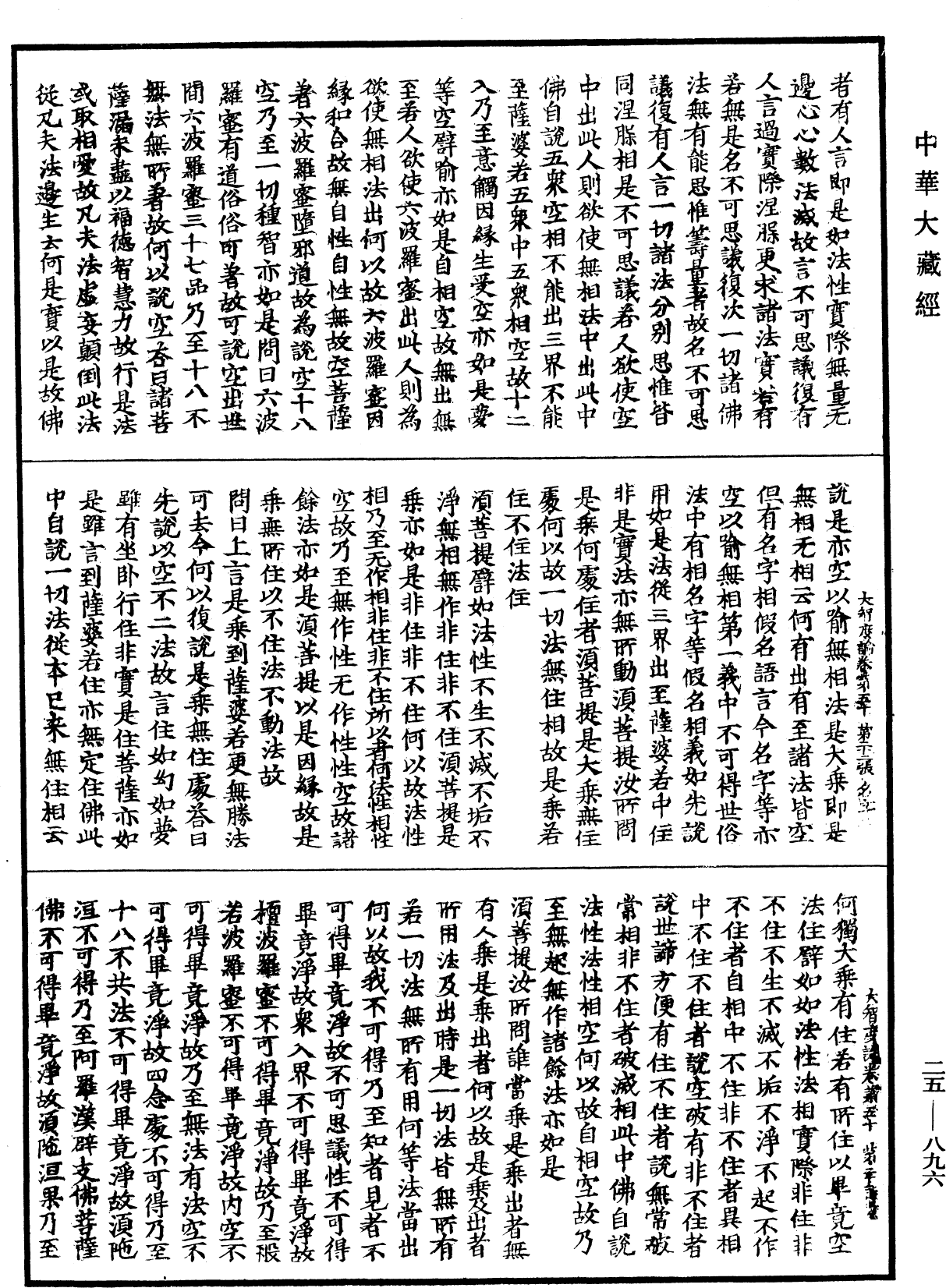 大智度論《中華大藏經》_第25冊_第896頁