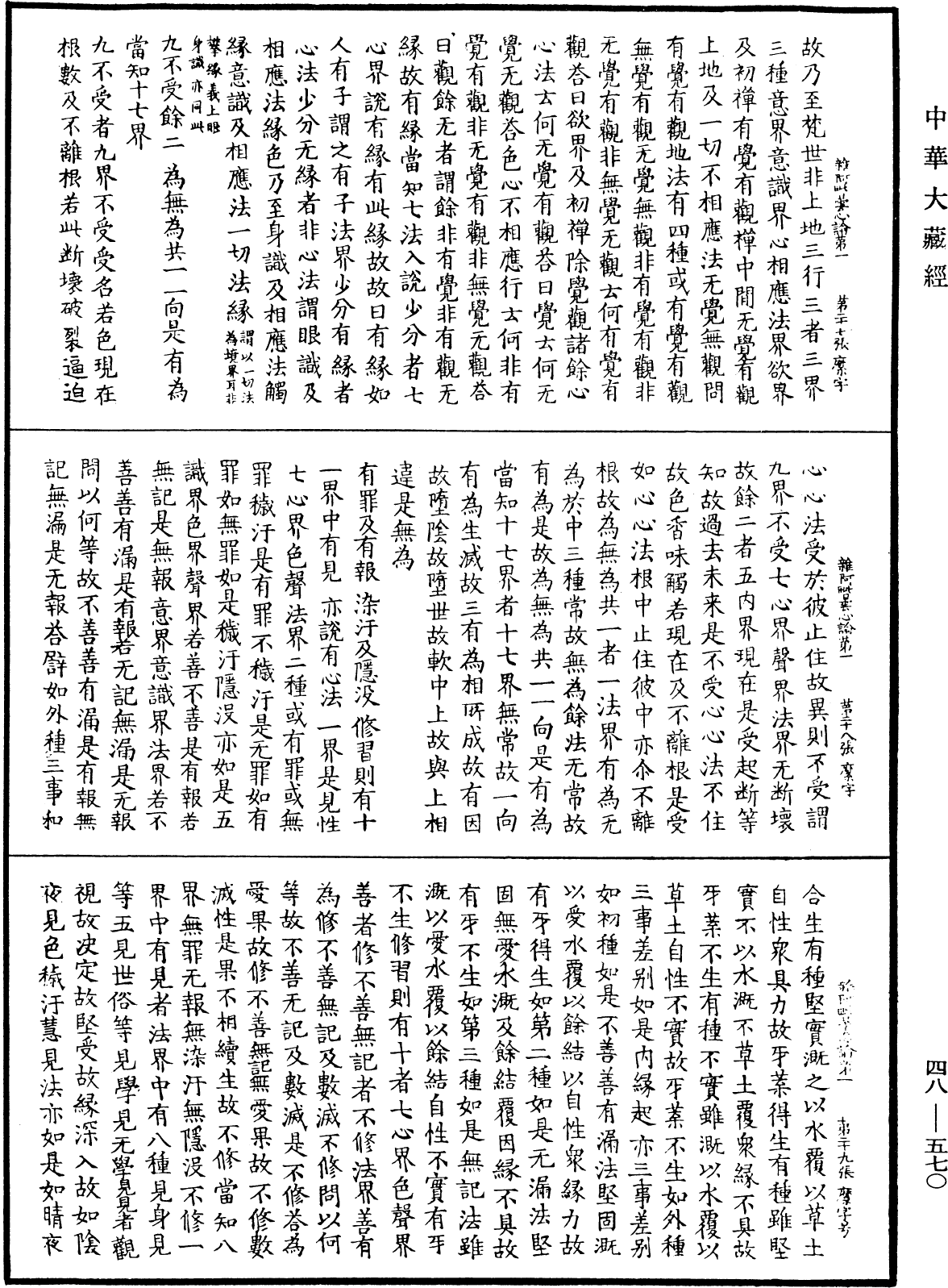 雜阿毗曇心論《中華大藏經》_第48冊_第0570頁