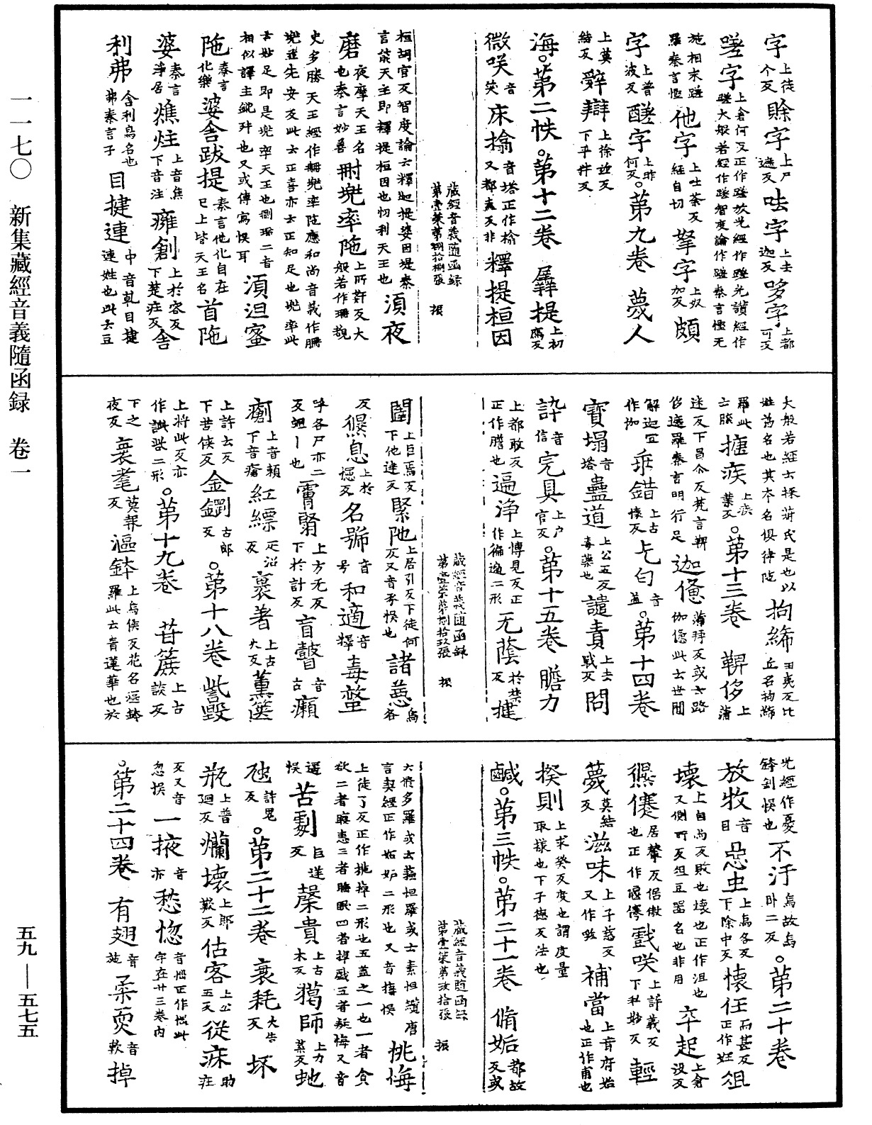 新集藏經音義隨函錄《中華大藏經》_第59冊_第0575頁