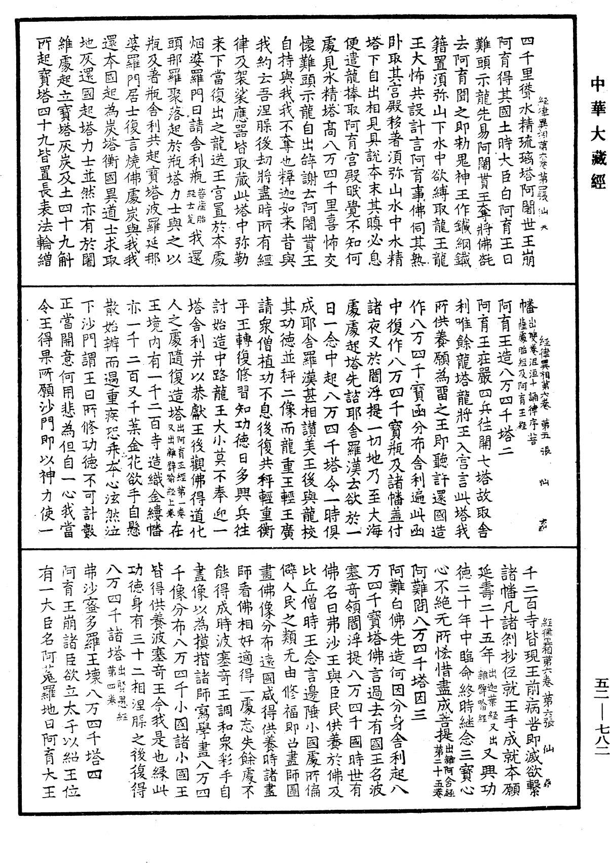 经律异相《中华大藏经》_第52册_第782页