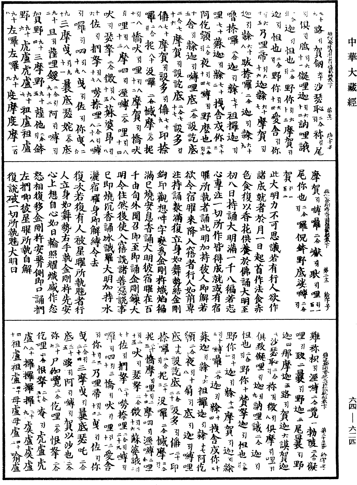 佛說金剛香菩薩大明成就儀軌經《中華大藏經》_第64冊_第0624頁