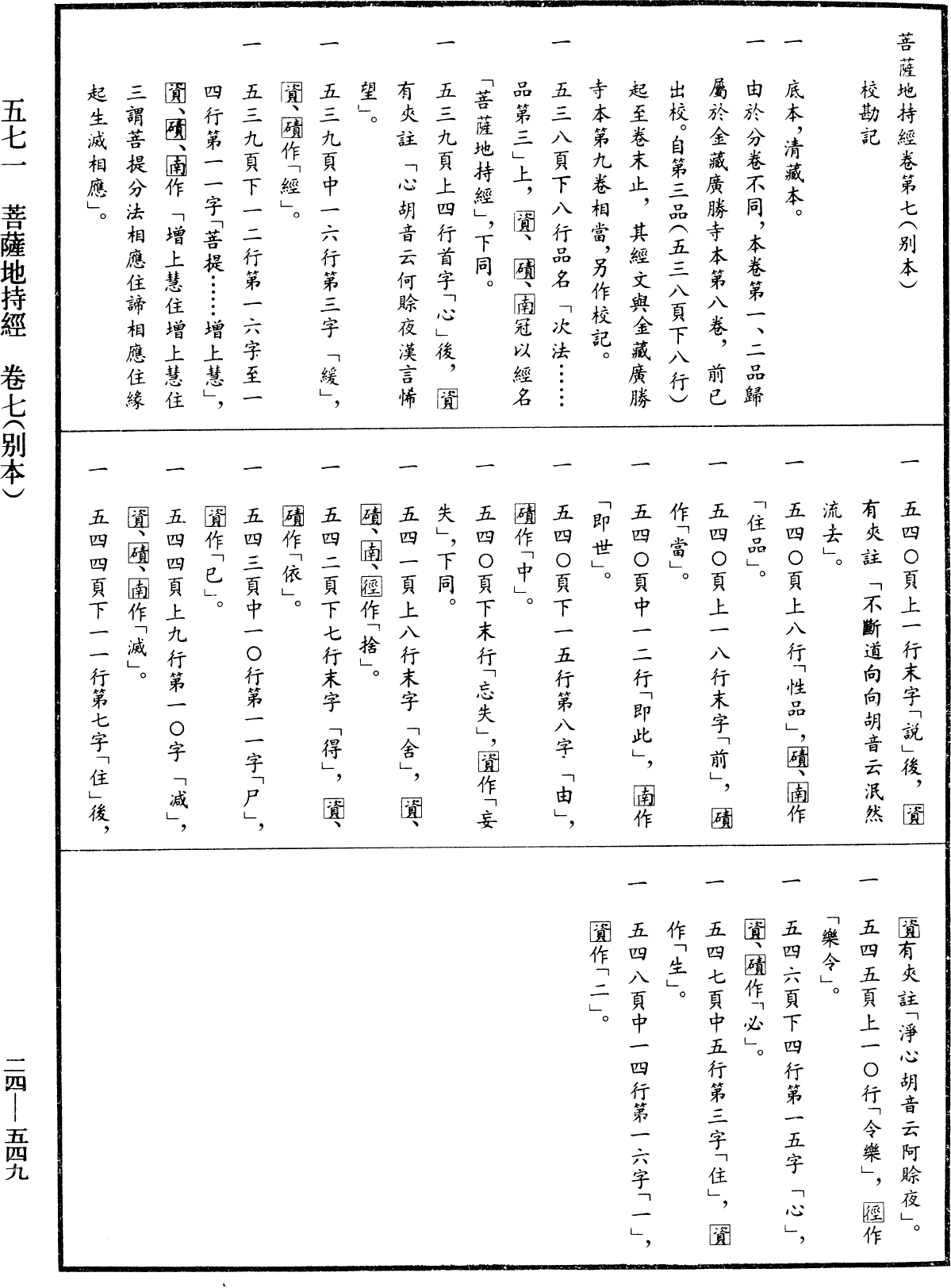 菩薩地持經《中華大藏經》_第24冊_第549頁9