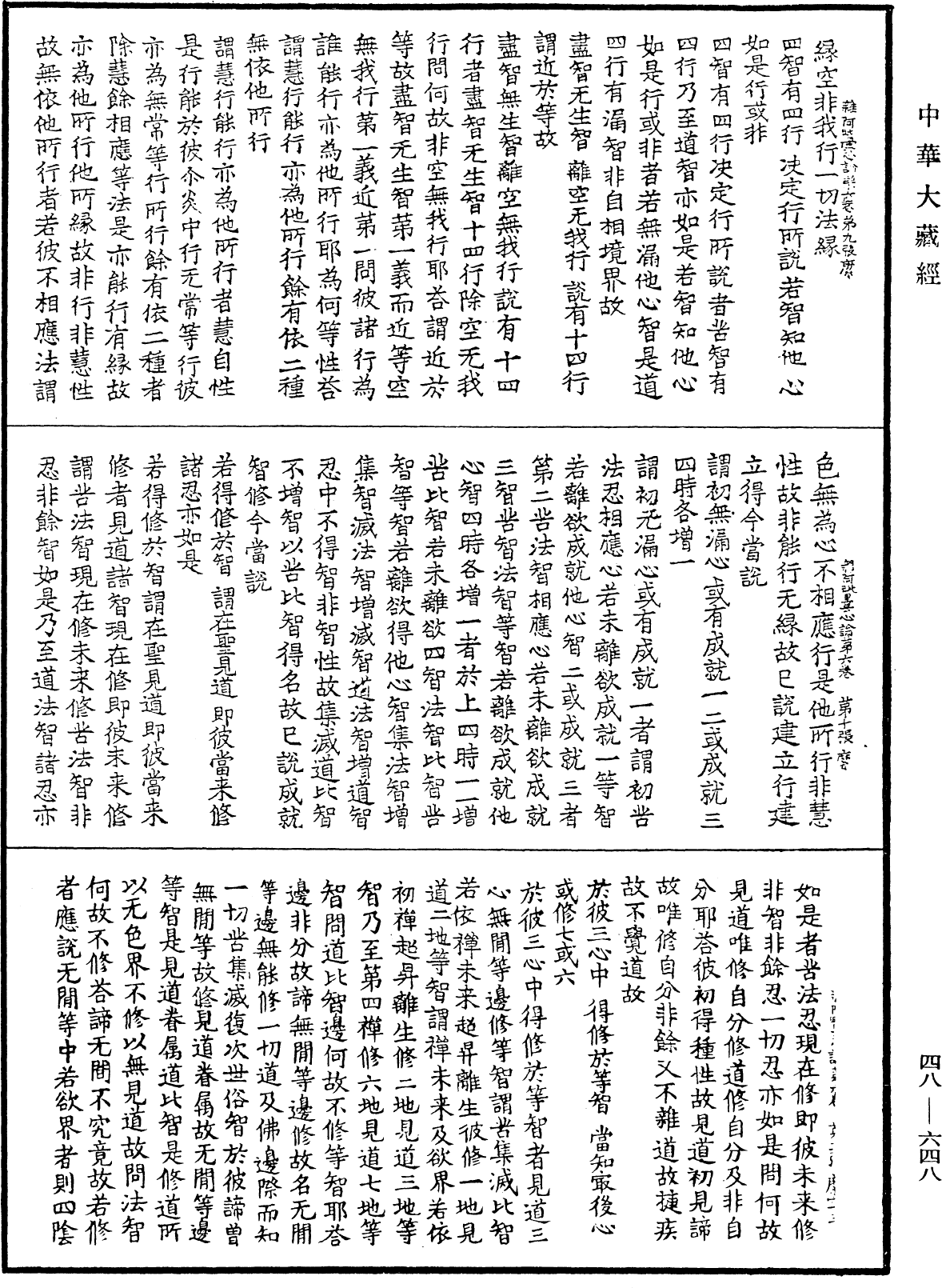 雜阿毗曇心論《中華大藏經》_第48冊_第0648頁