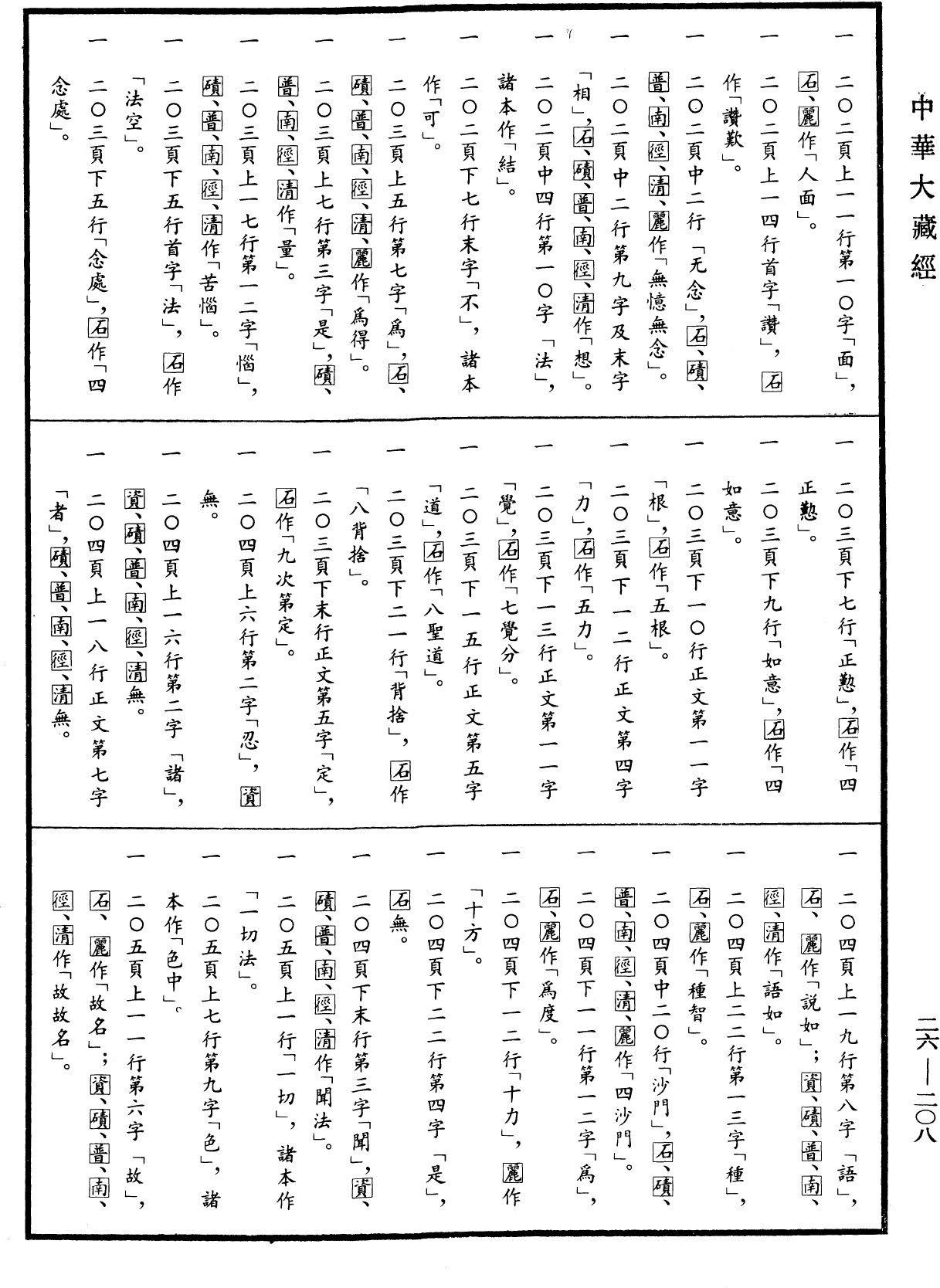 大智度論《中華大藏經》_第26冊_第208頁