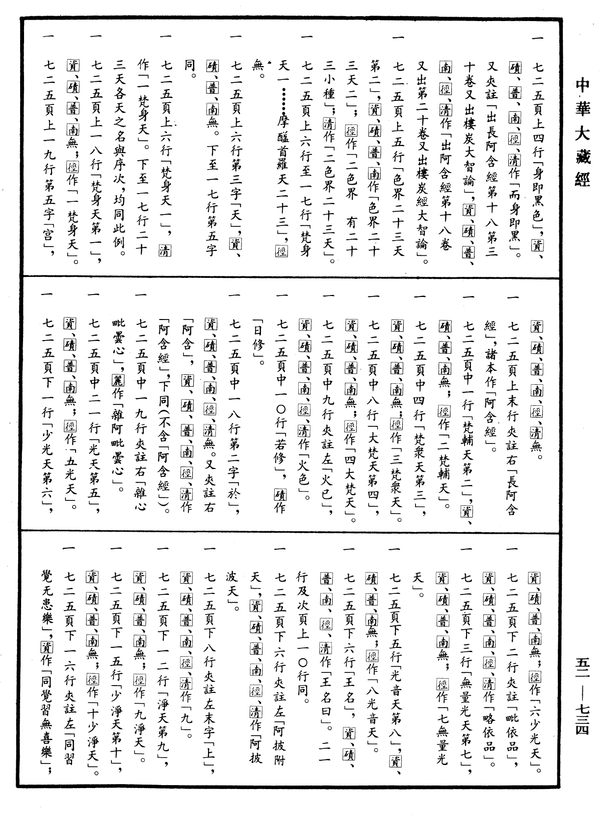 经律异相《中华大藏经》_第52册_第734页