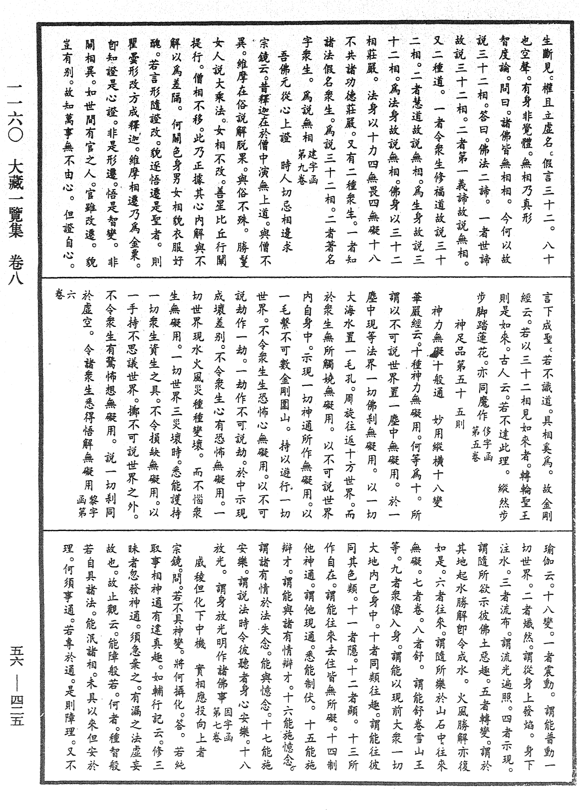 大藏一览集《中华大藏经》_第56册_第0425页