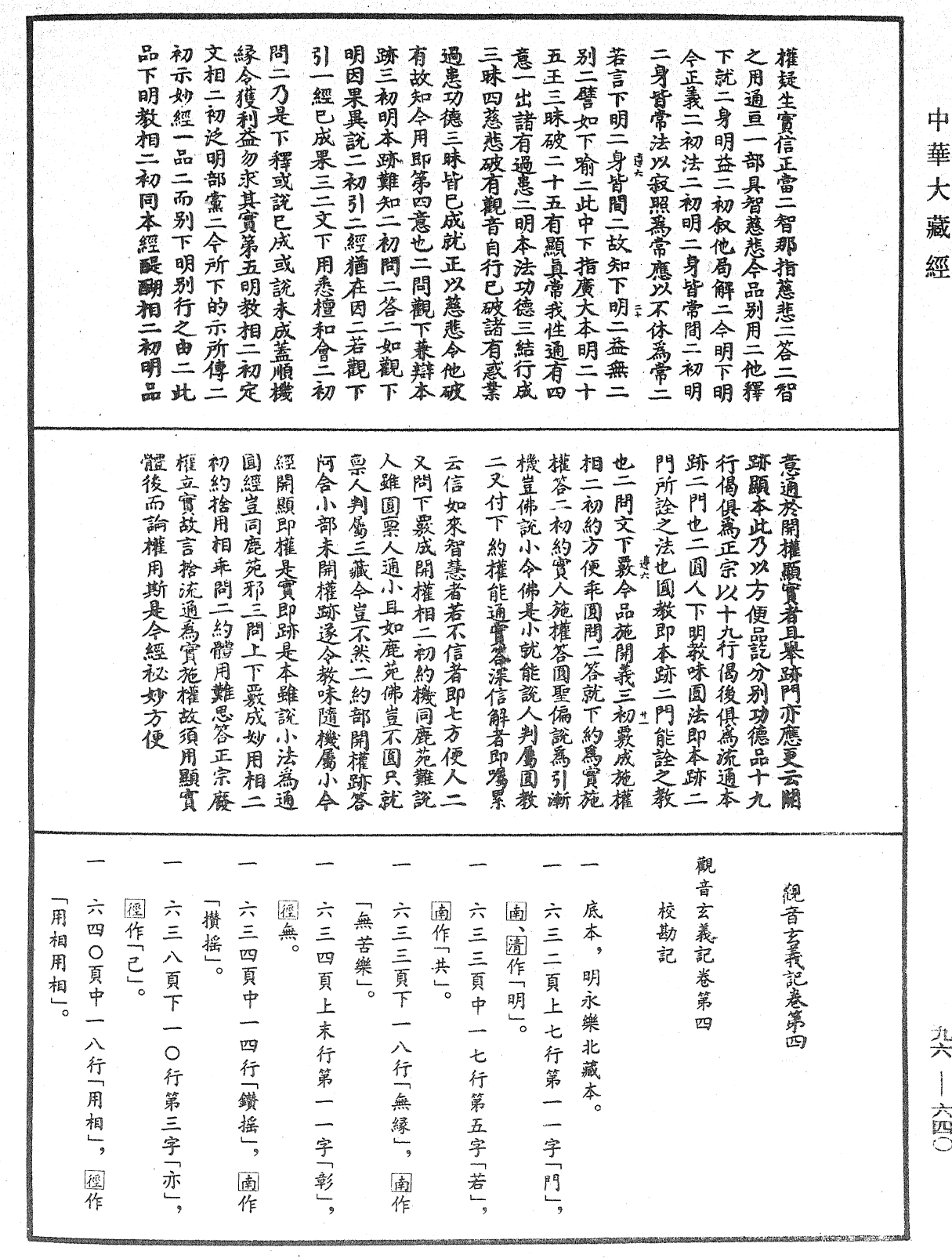 觀音玄義記《中華大藏經》_第96冊_第640頁