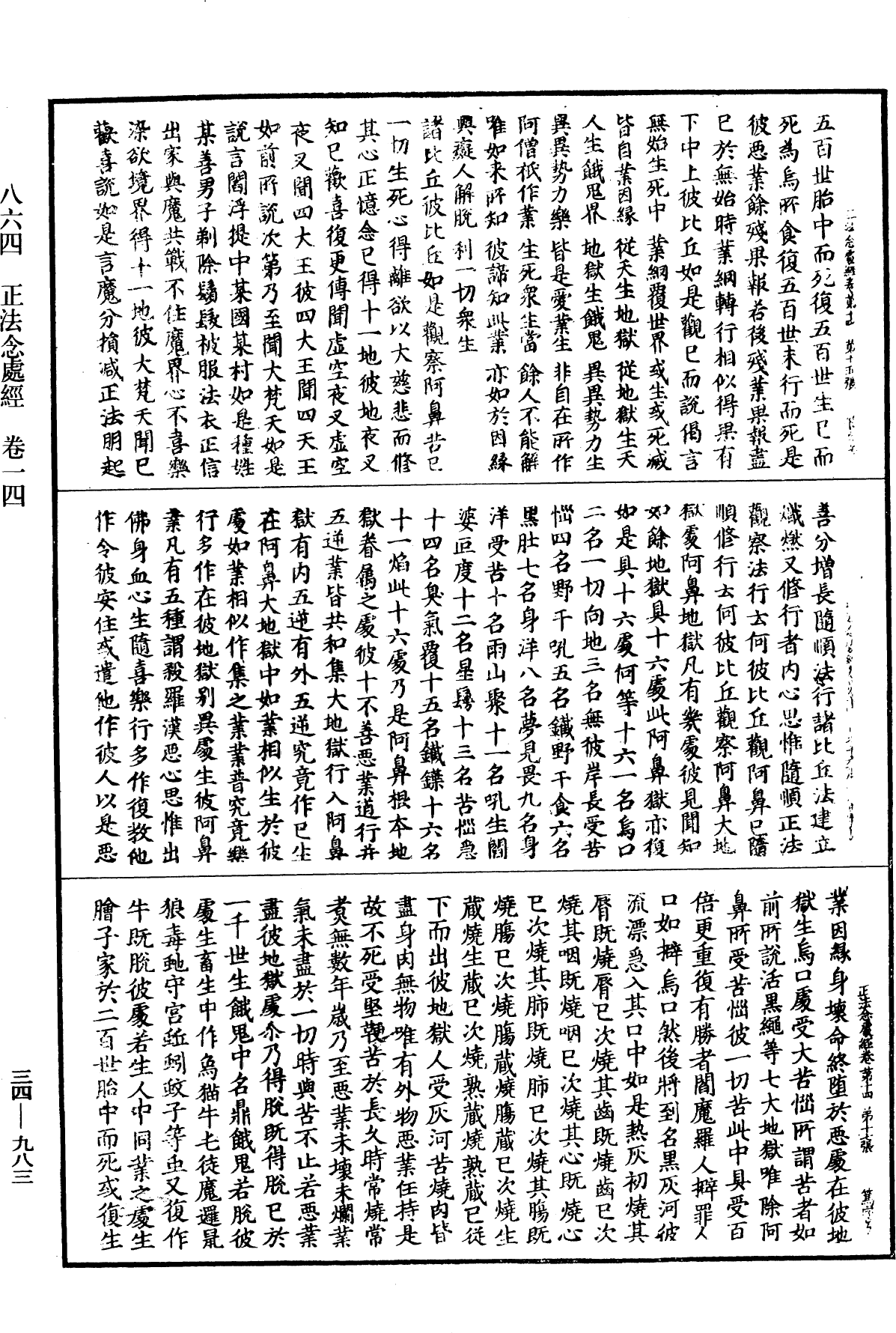 正法念處經《中華大藏經》_第34冊_第0983頁