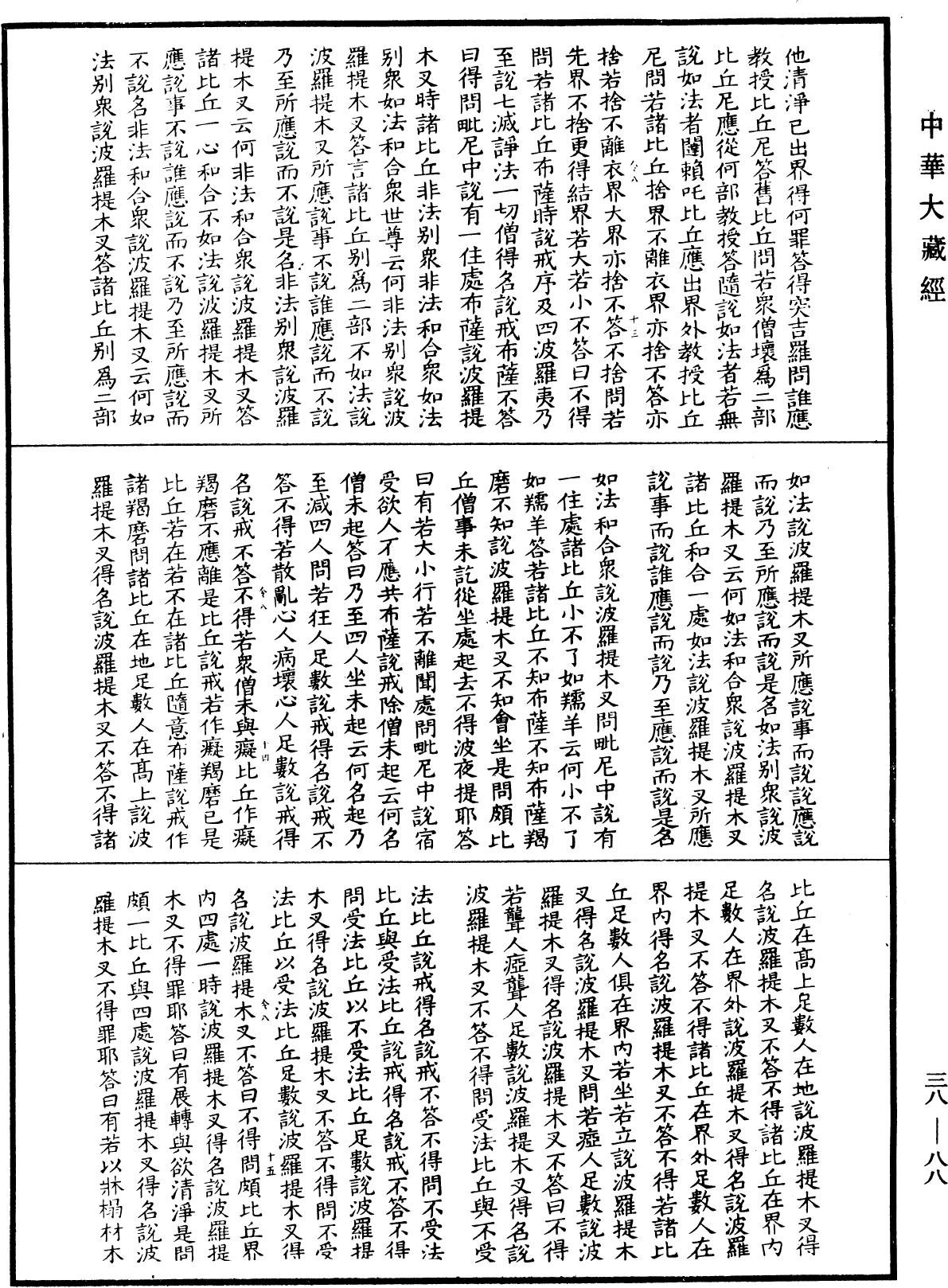 十誦律《中華大藏經》_第38冊_第088頁