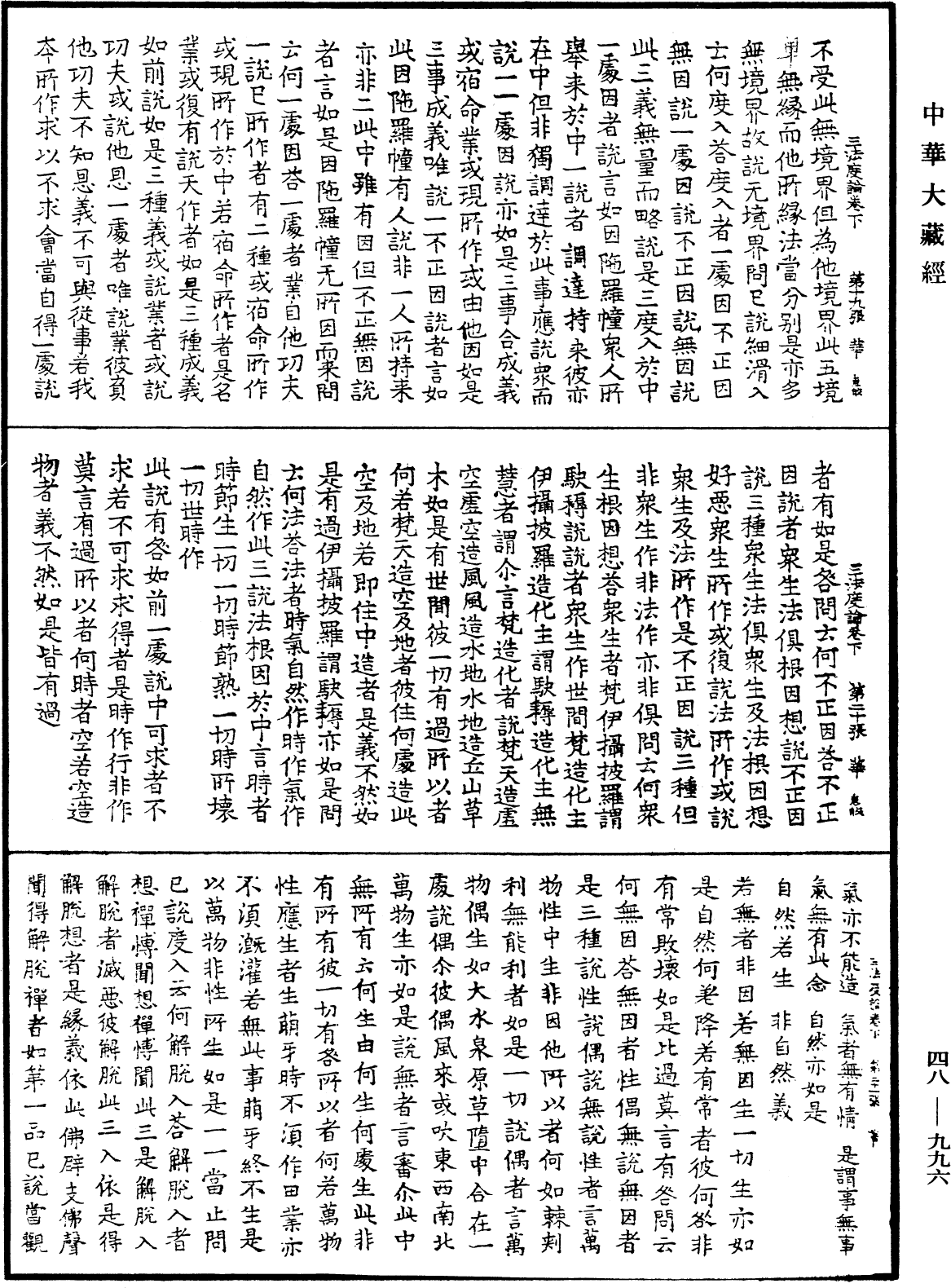 三法度論《中華大藏經》_第48冊_第0996頁