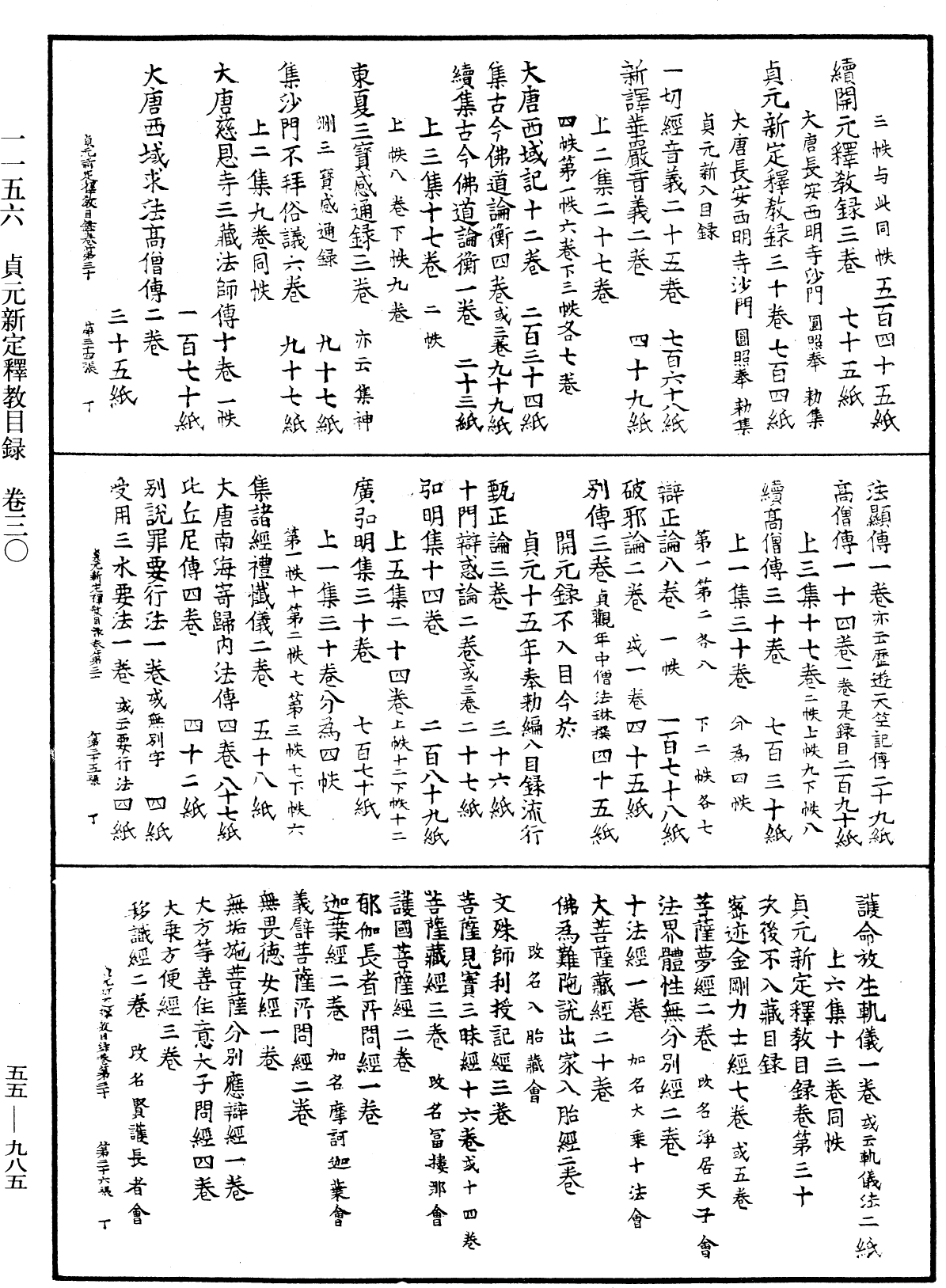 貞元新定釋教目錄《中華大藏經》_第55冊_第985頁