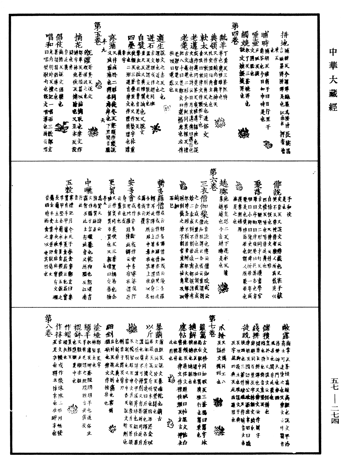 一切經音義《中華大藏經》_第57冊_第0274頁