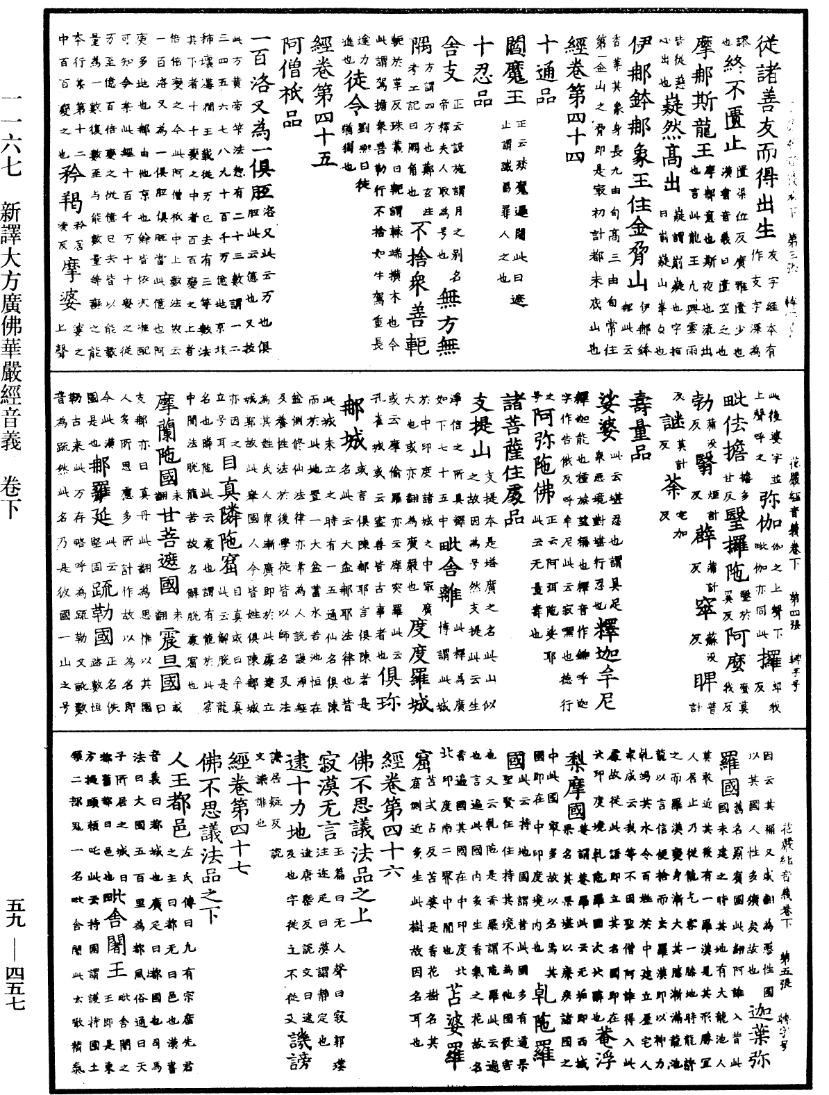 新譯大方廣佛華嚴經音義《中華大藏經》_第59冊_第0457頁