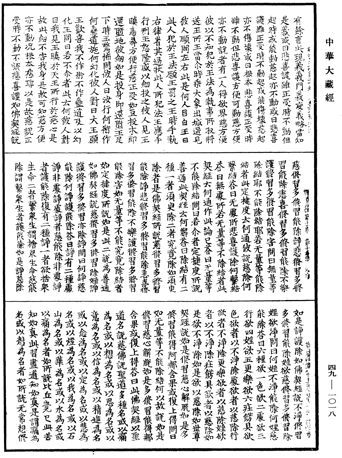 鞞婆沙論《中華大藏經》_第49冊_第1018頁