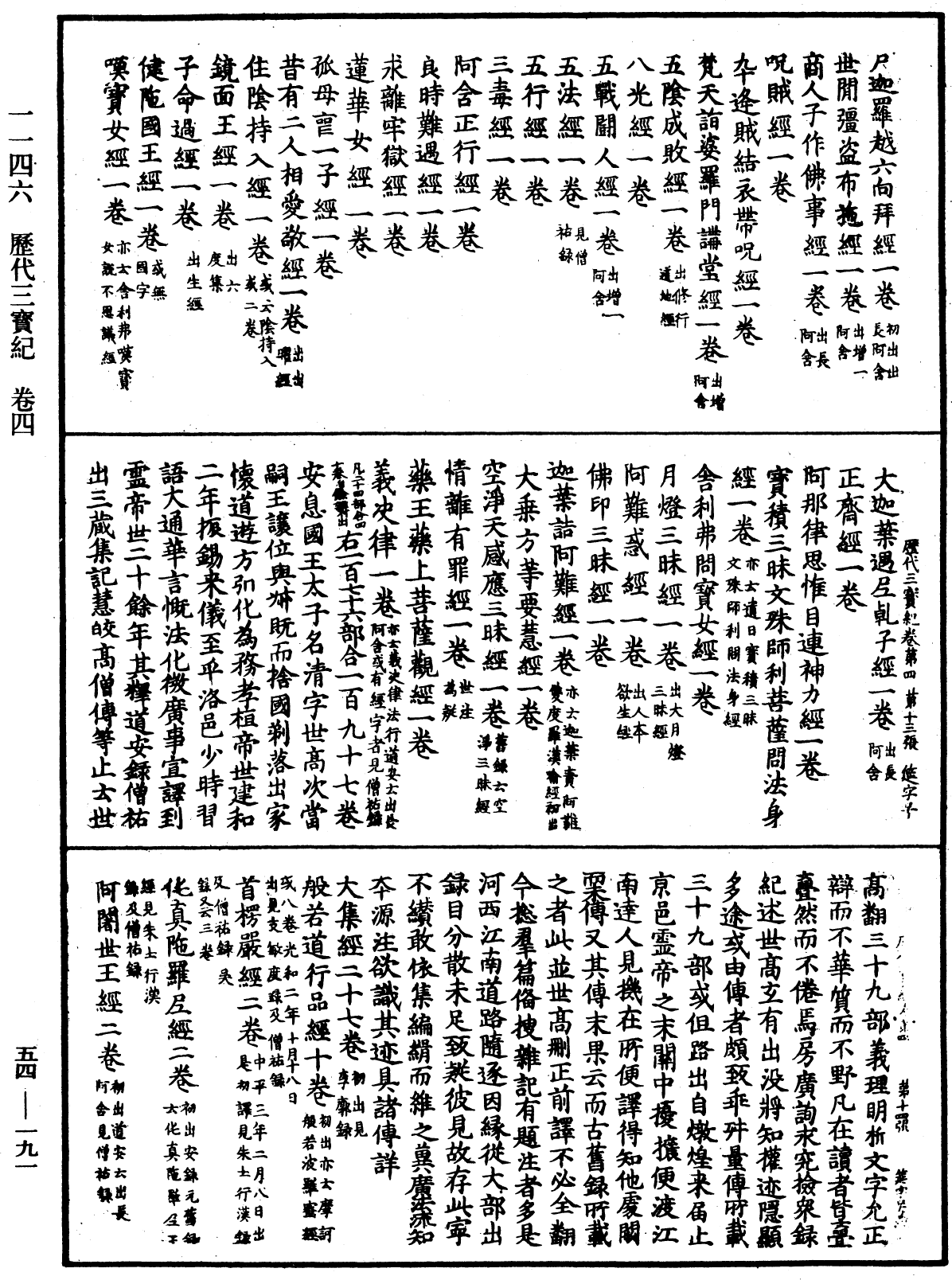 歷代三寶紀《中華大藏經》_第54冊_第191頁