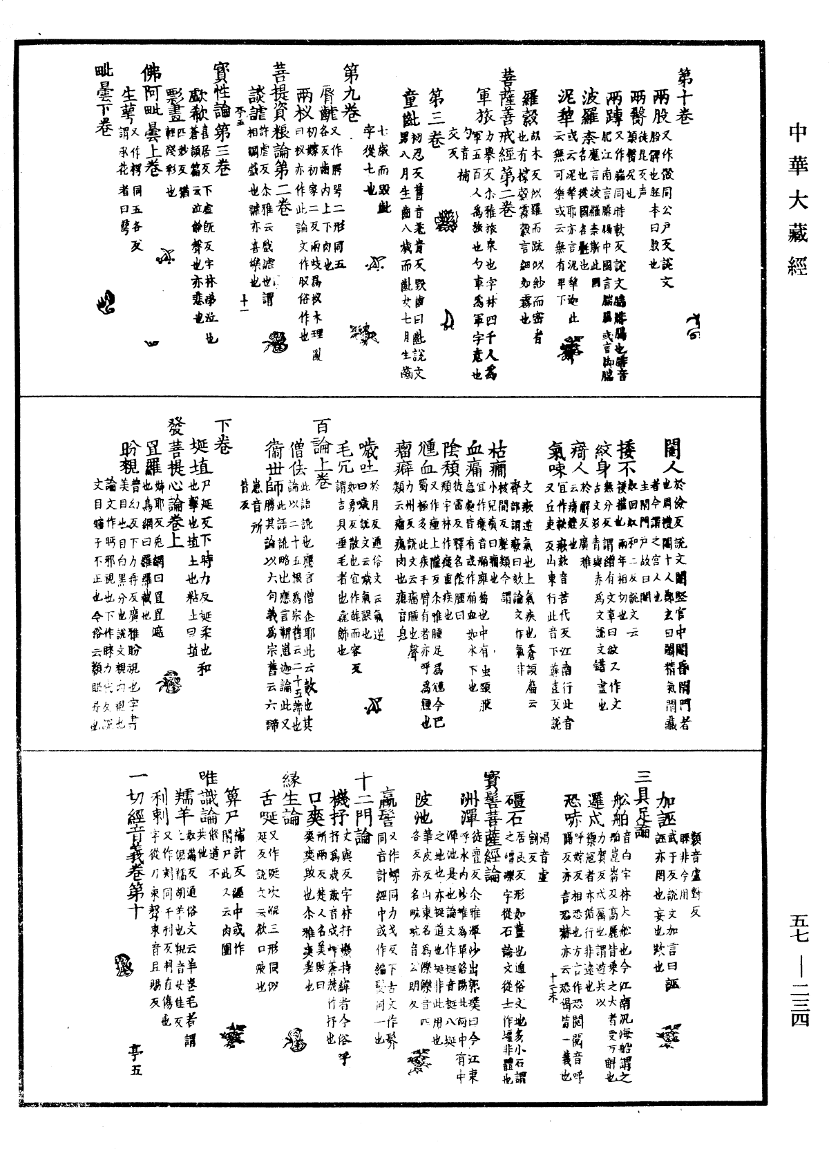 一切經音義《中華大藏經》_第57冊_第0234頁