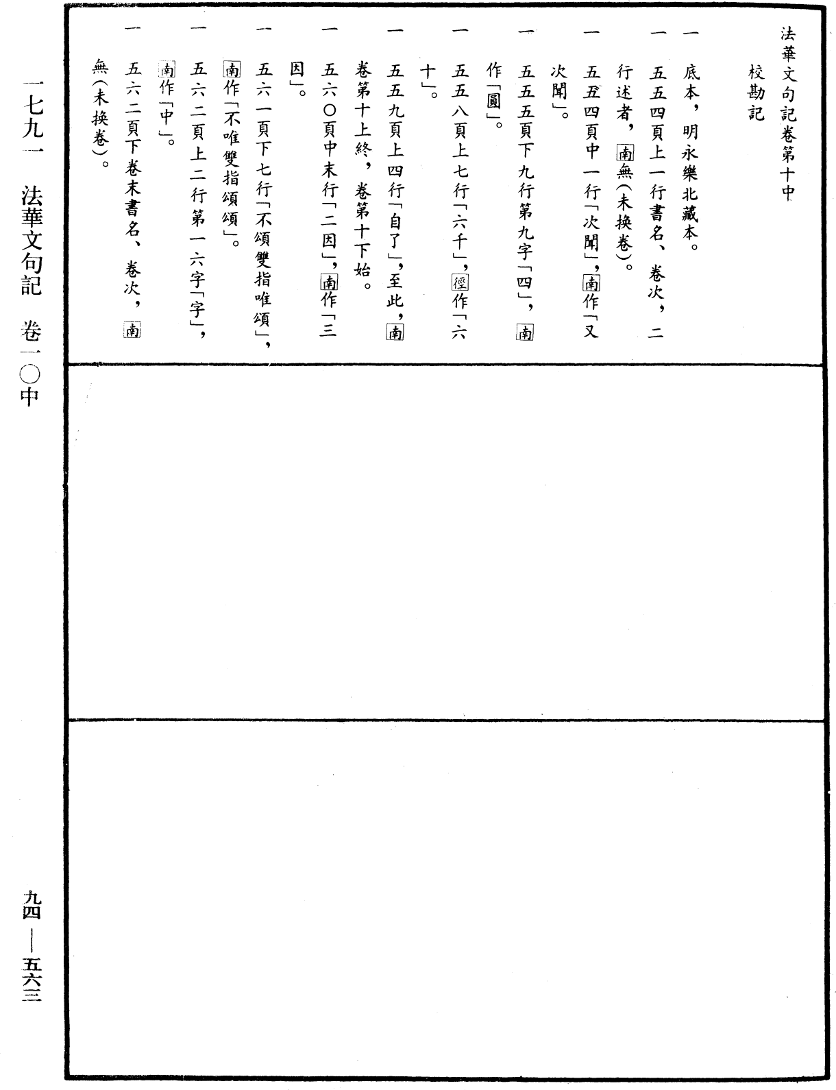 法華文句記《中華大藏經》_第94冊_第563頁