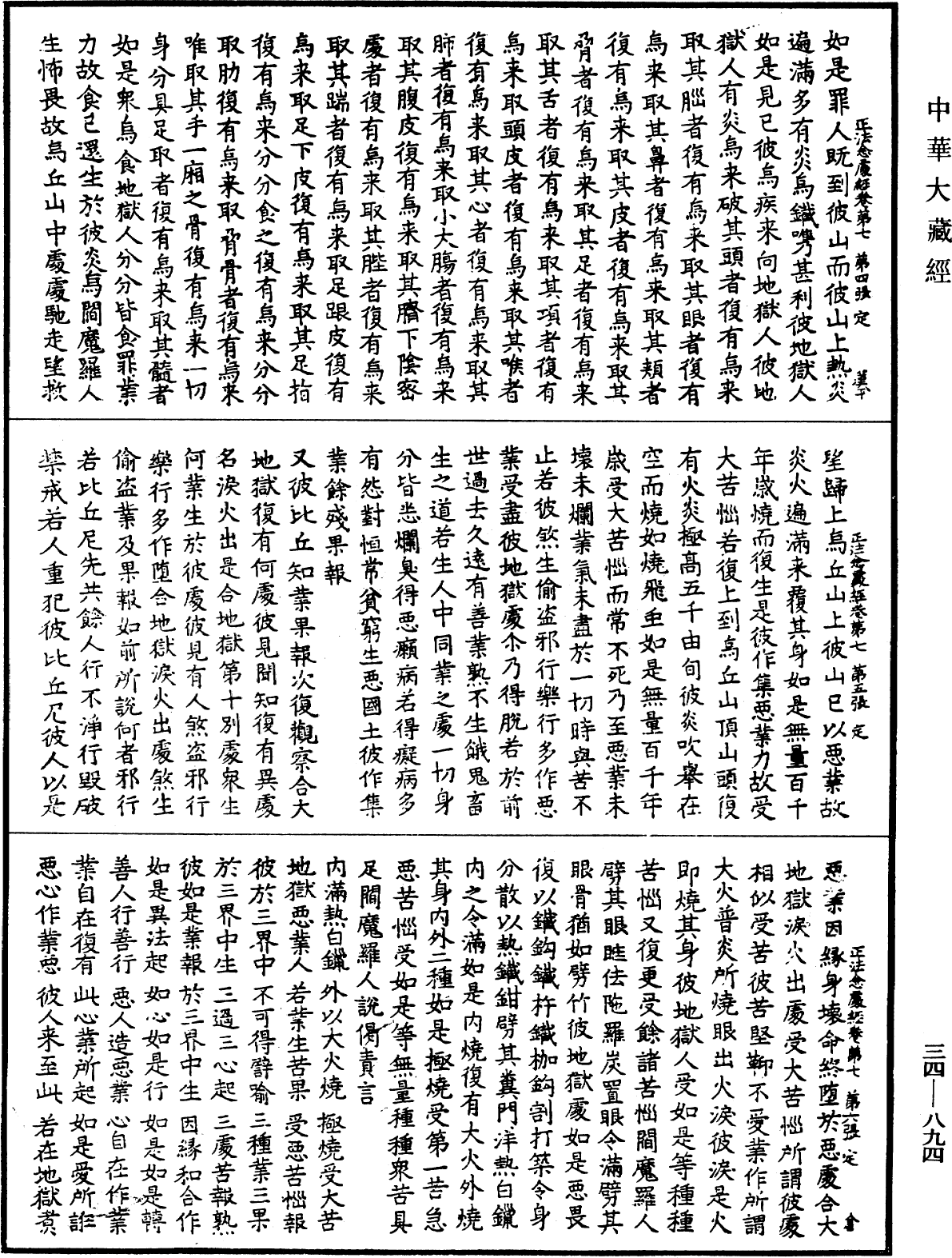 正法念處經《中華大藏經》_第34冊_第0894頁