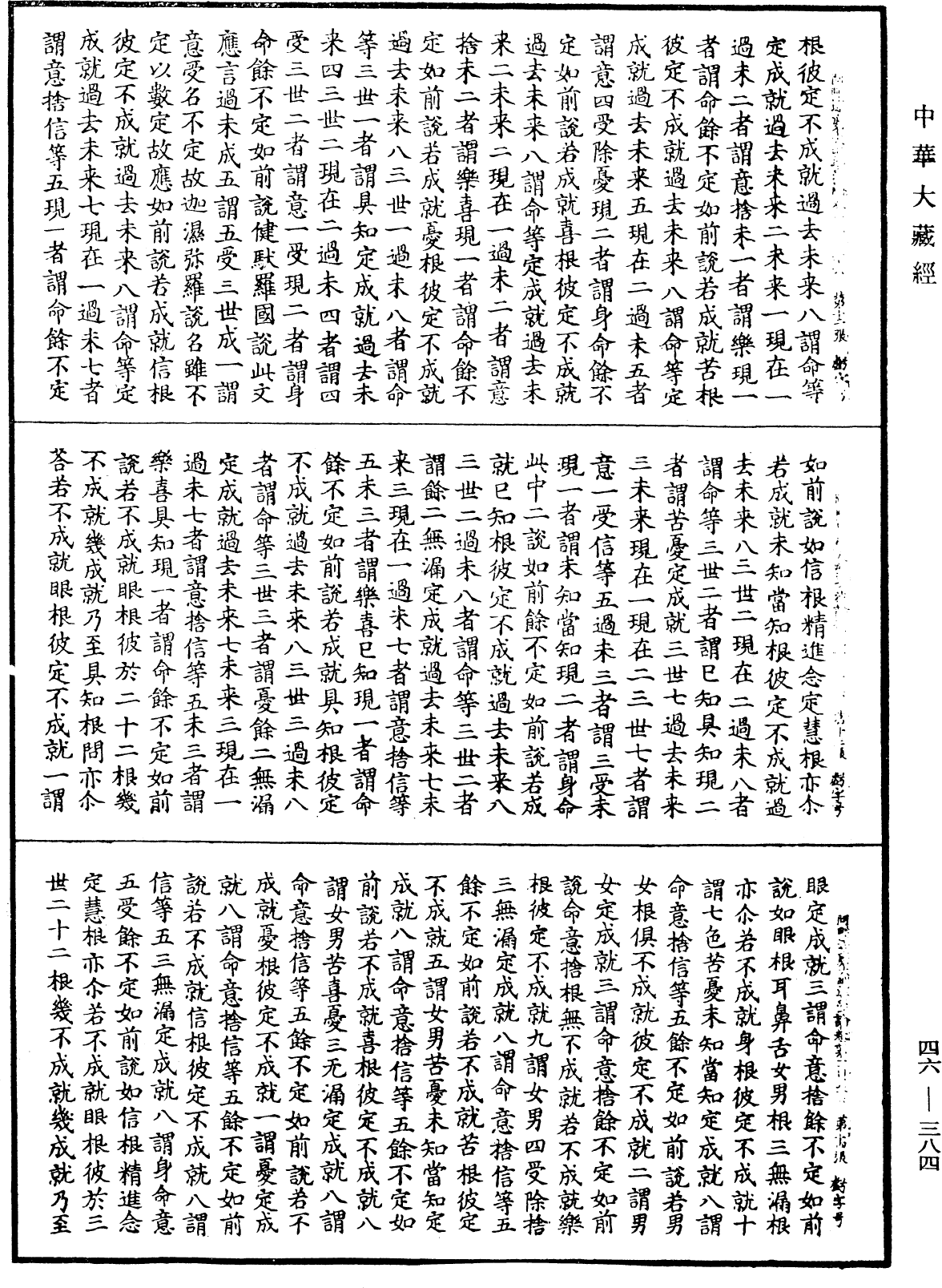 阿毗達磨大毗婆沙論《中華大藏經》_第46冊_第0384頁