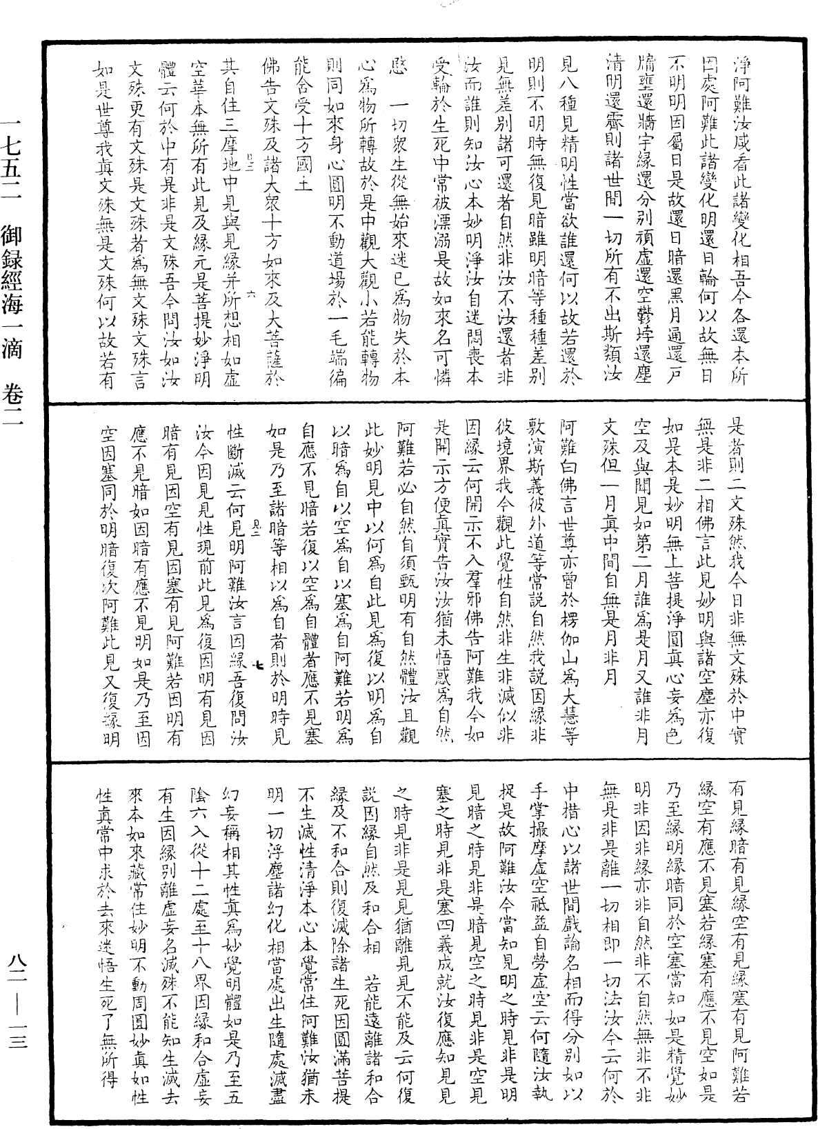 御錄經海一滴《中華大藏經》_第82冊_第0013頁