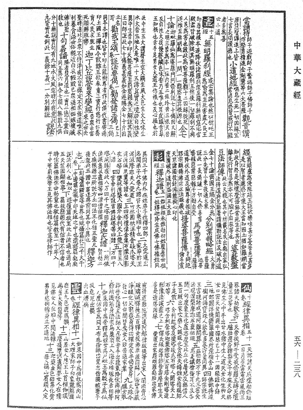 大藏經綱目指要錄《中華大藏經》_第56冊_第0238頁