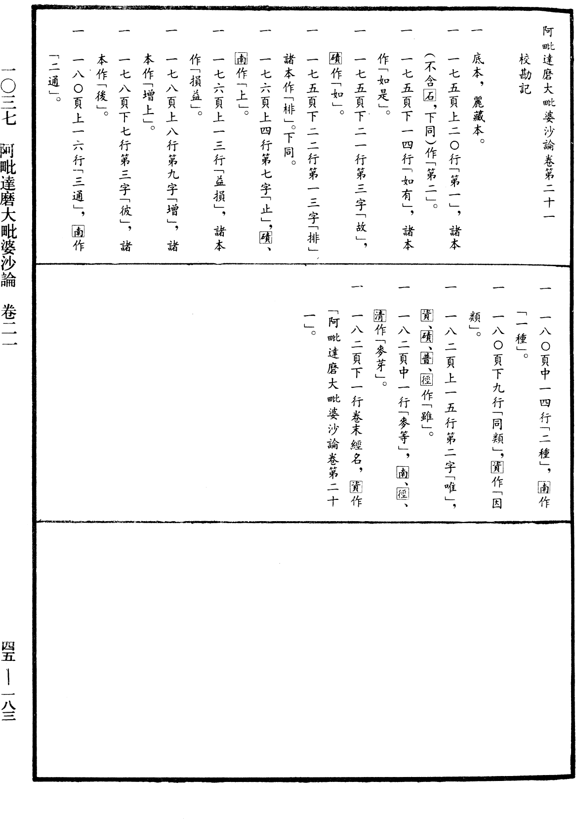 阿毗達磨大毗婆沙論《中華大藏經》_第45冊_第183頁21