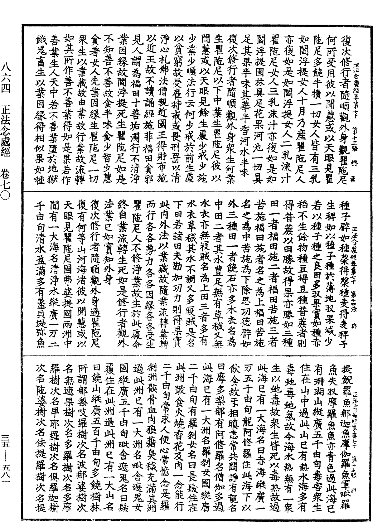 正法念處經《中華大藏經》_第35冊_第0581頁