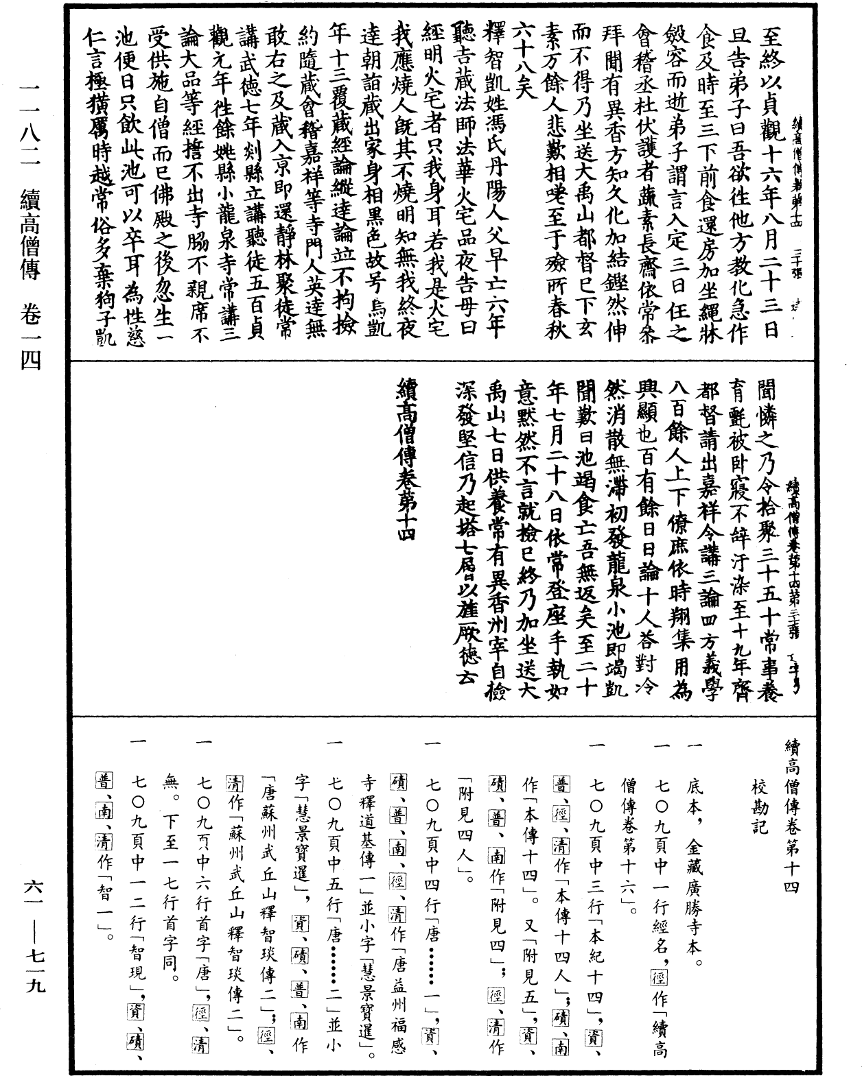 續高僧傳《中華大藏經》_第61冊_第0719頁