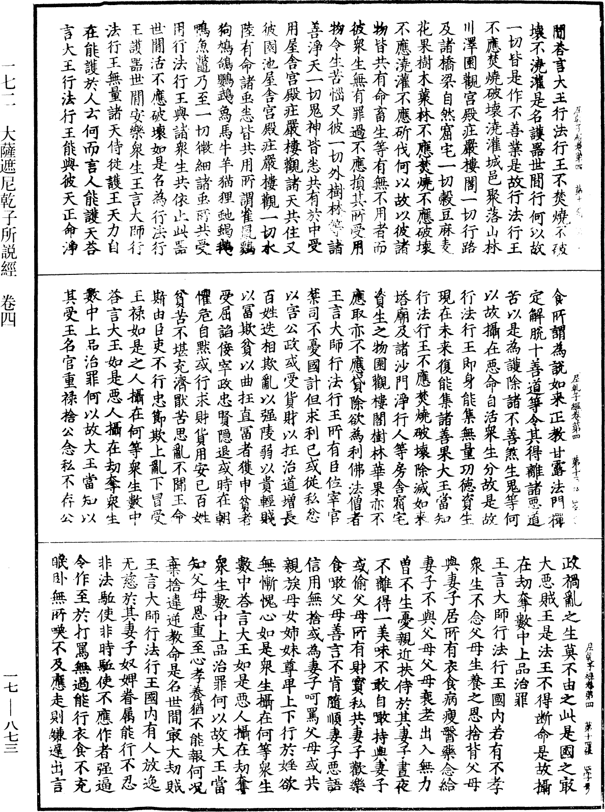 大薩遮尼乾子所說經《中華大藏經》_第17冊_第873頁