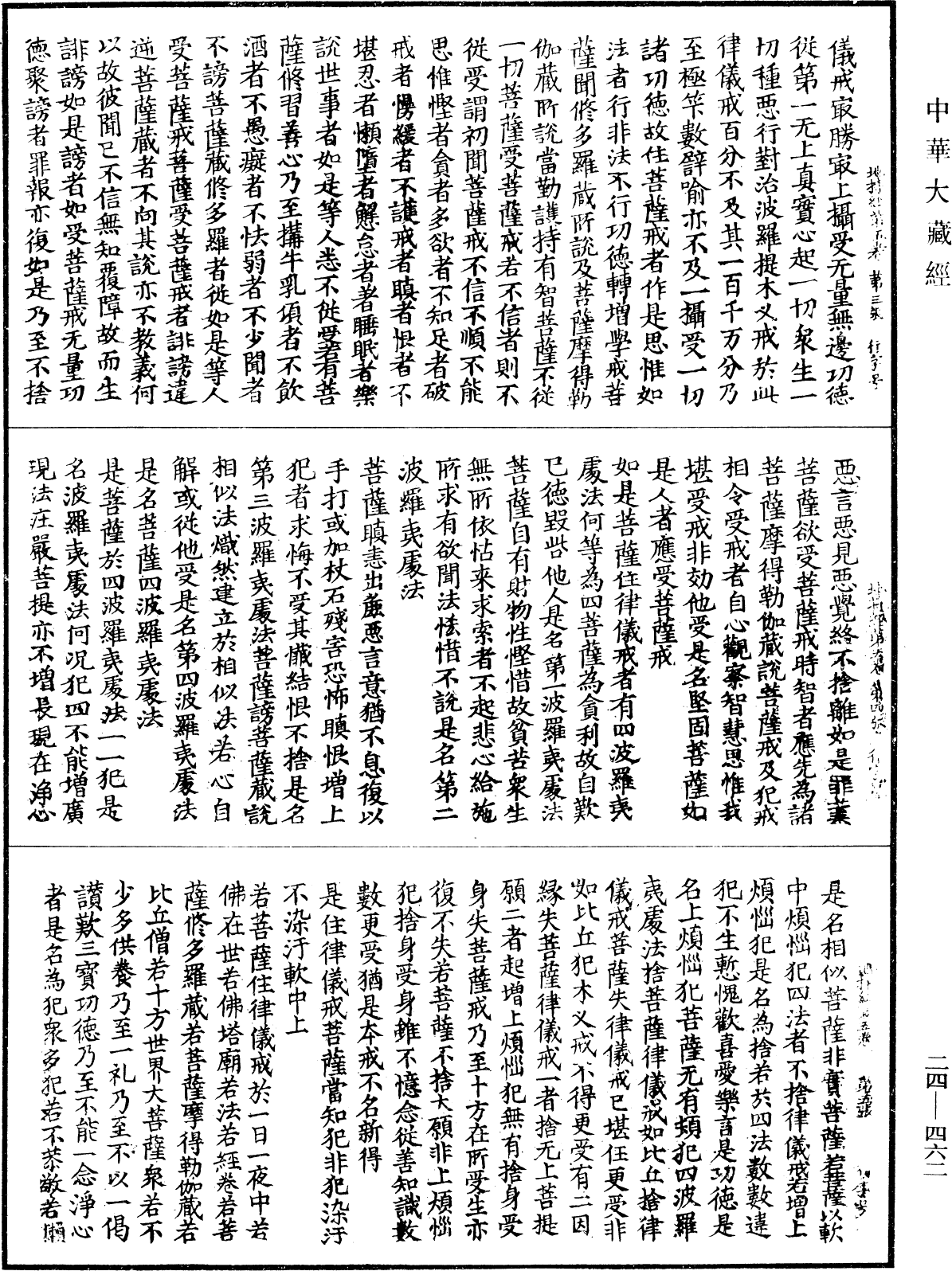 菩薩地持經《中華大藏經》_第24冊_第462頁