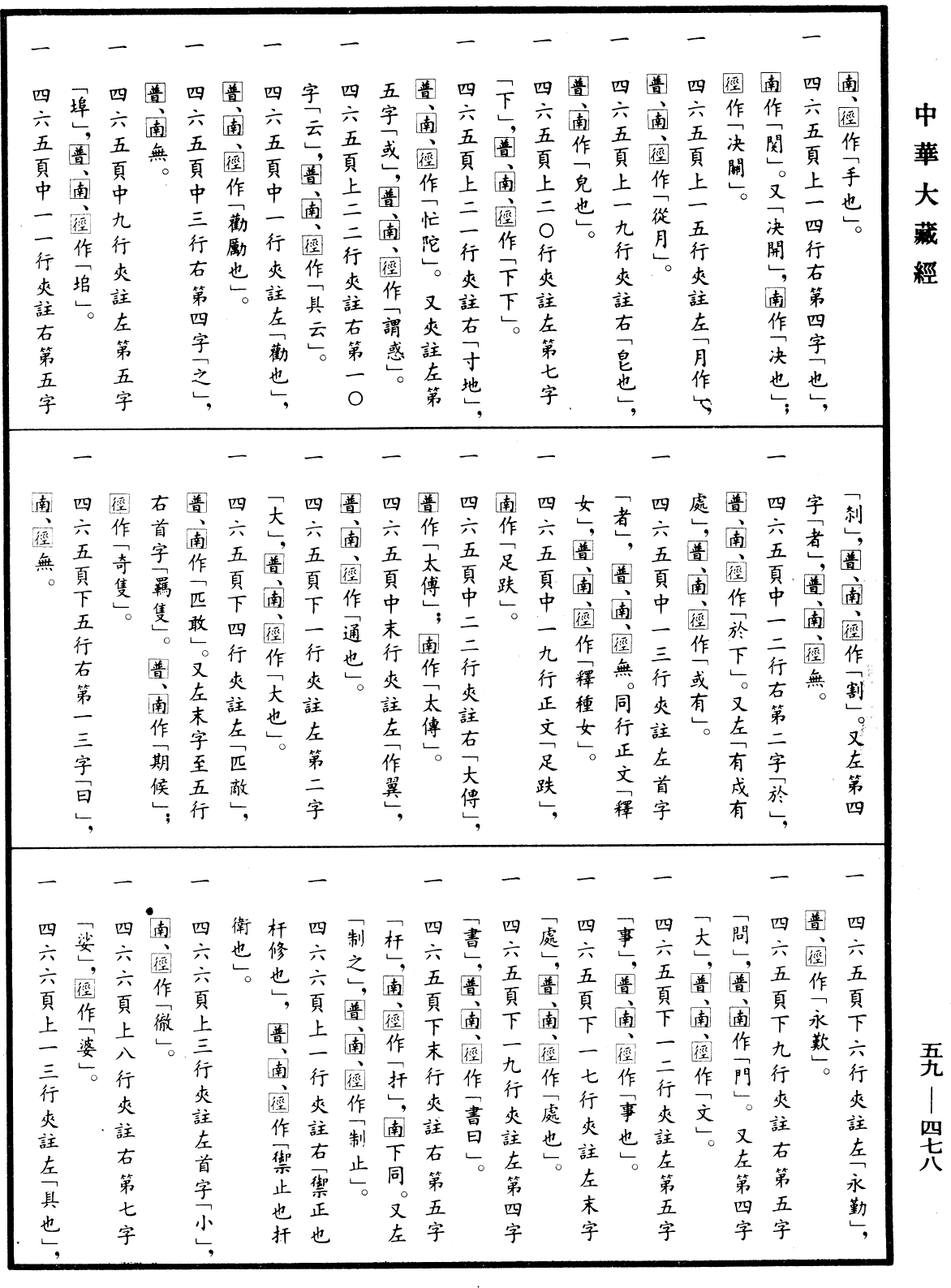 新譯大方廣佛華嚴經音義《中華大藏經》_第59冊_第0478頁