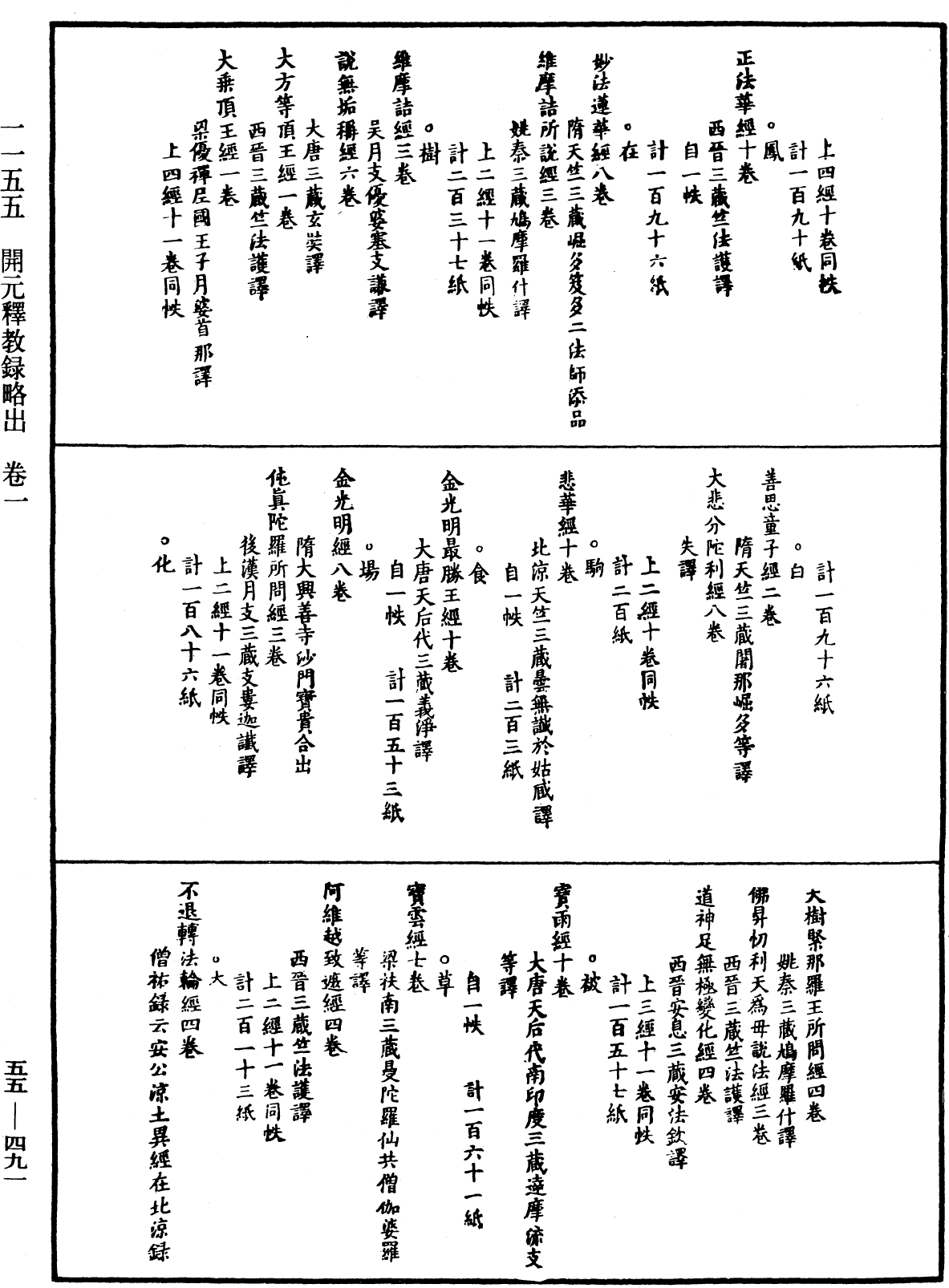 開元釋教錄略出《中華大藏經》_第55冊_第491頁