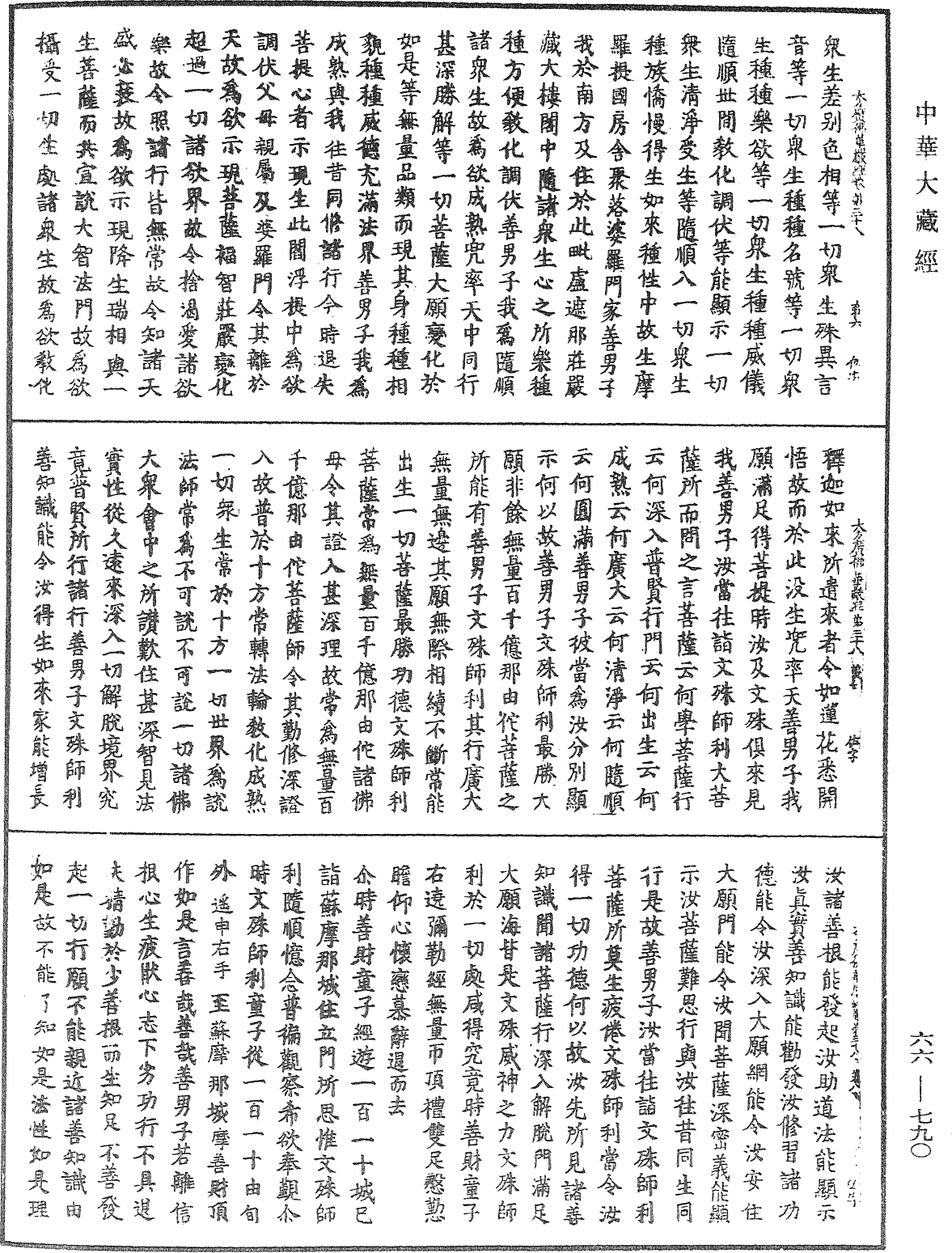 大方廣佛華嚴經《中華大藏經》_第66冊_第790頁