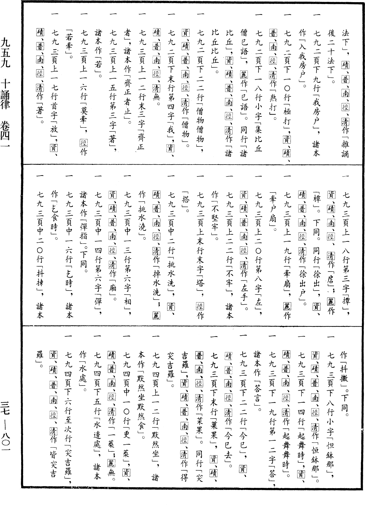 十誦律《中華大藏經》_第37冊_第801頁