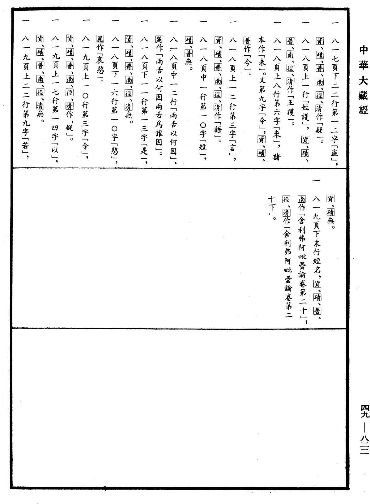 舍利弗阿毗曇論《中華大藏經》_第49冊_第0822頁27