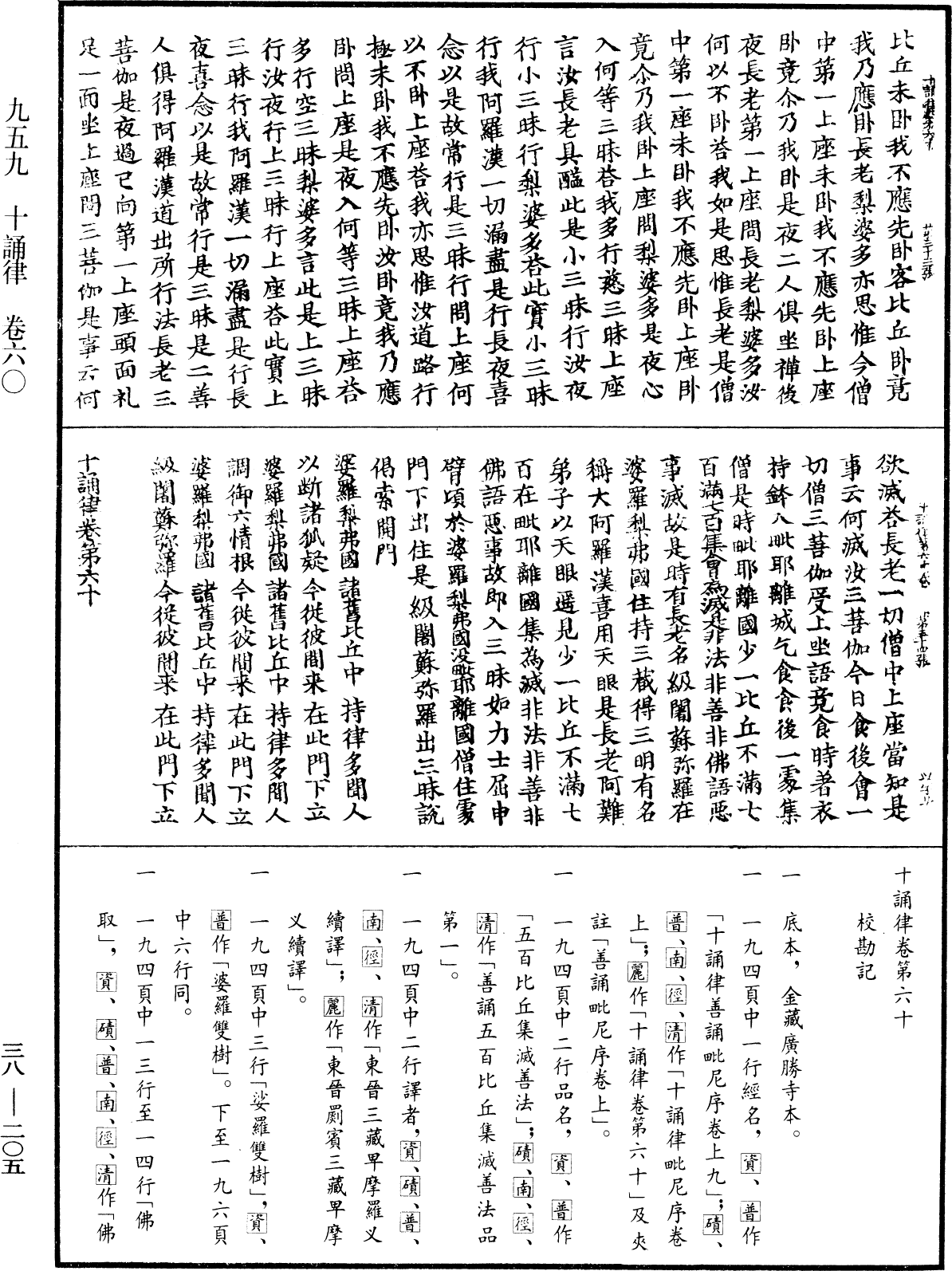 十誦律《中華大藏經》_第38冊_第205頁