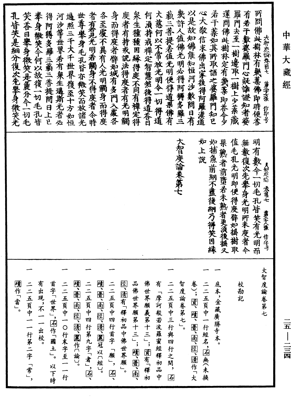 大智度論《中華大藏經》_第25冊_第234頁