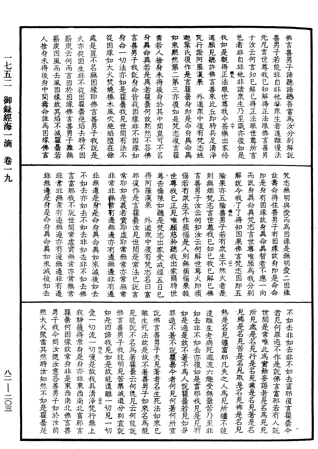 御錄經海一滴《中華大藏經》_第82冊_第0203頁