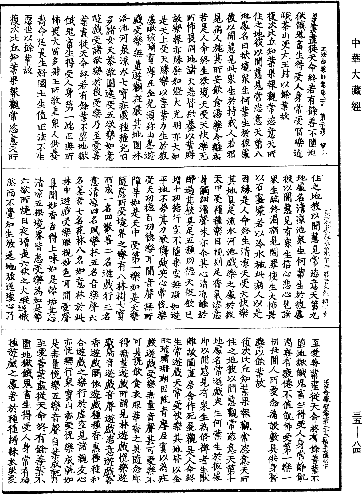 正法念處經《中華大藏經》_第35冊_第0084頁