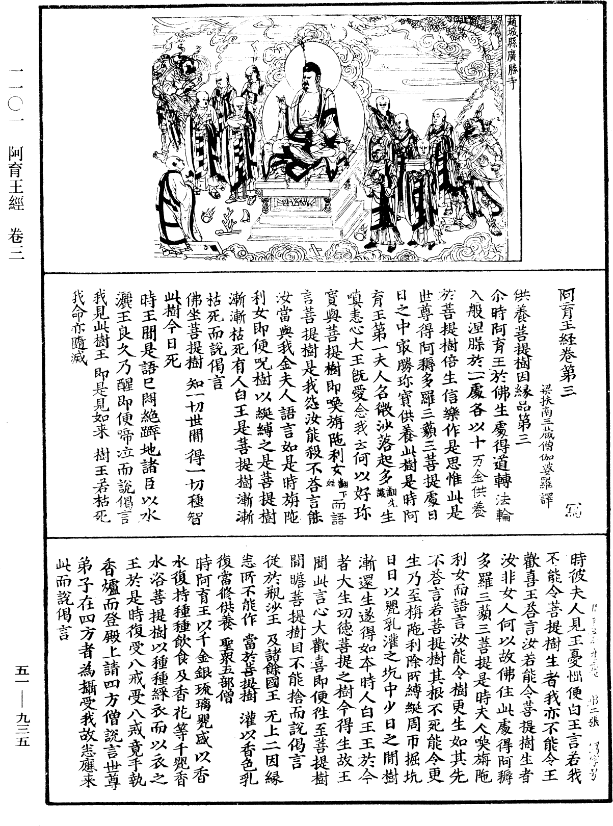 阿育王經《中華大藏經》_第51冊_第935頁