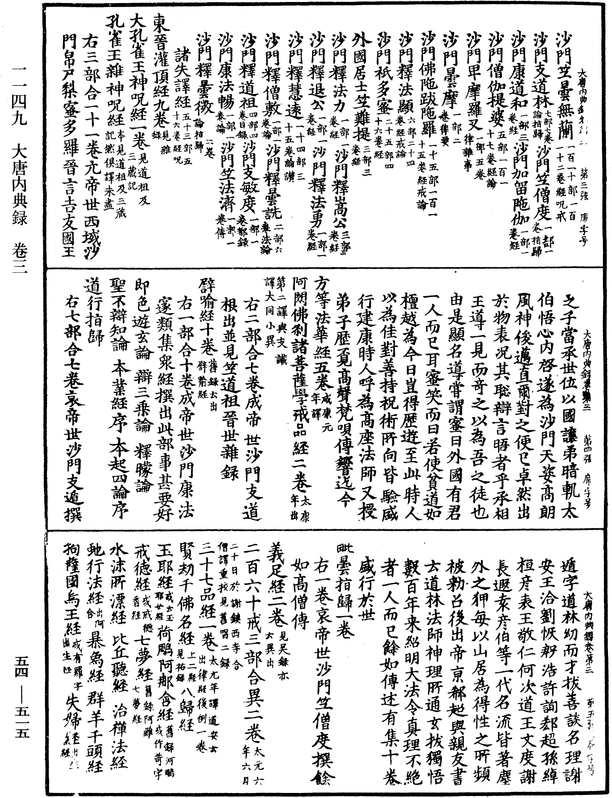 大唐內典錄《中華大藏經》_第54冊_第515頁