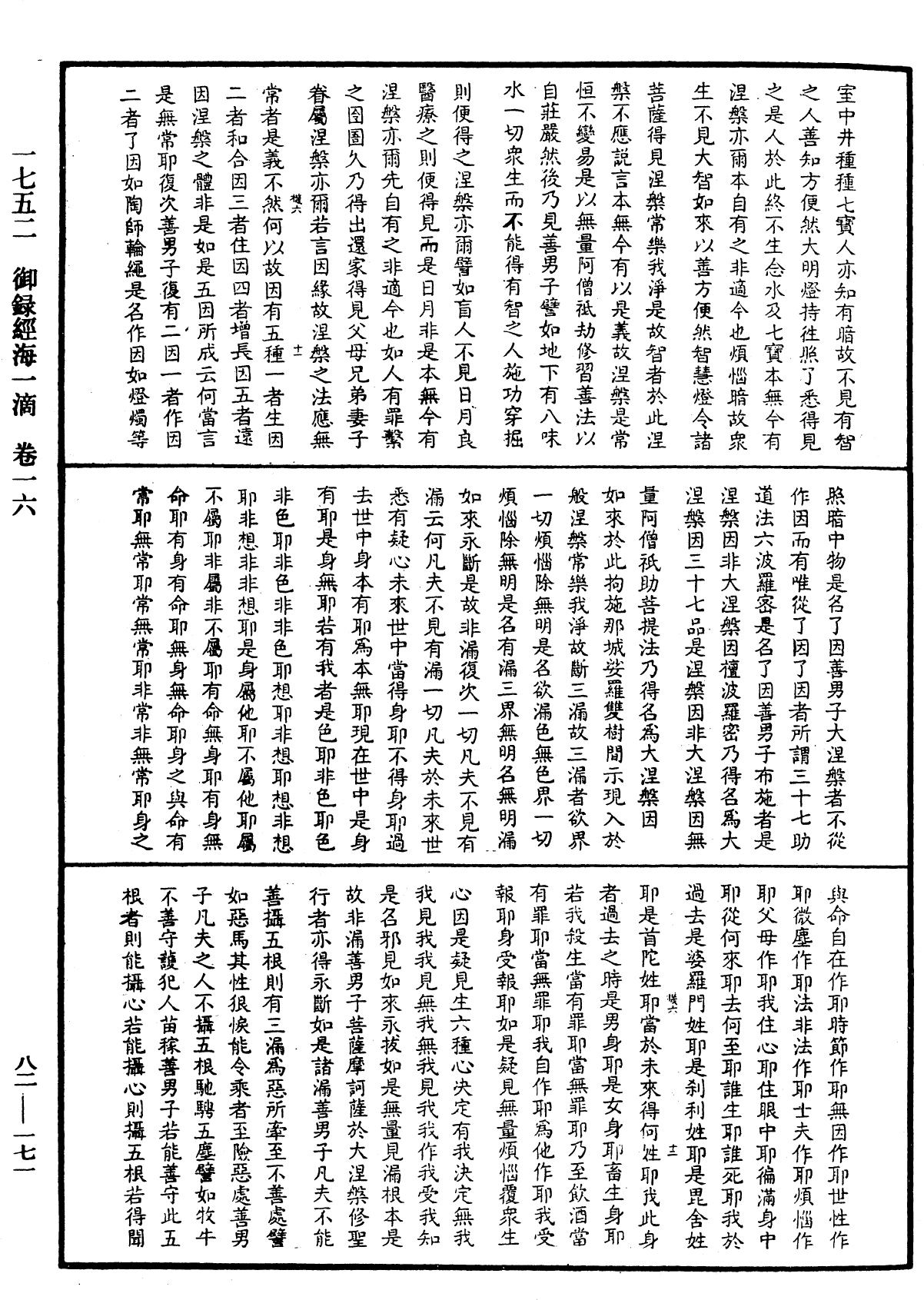 御錄經海一滴《中華大藏經》_第82冊_第0171頁