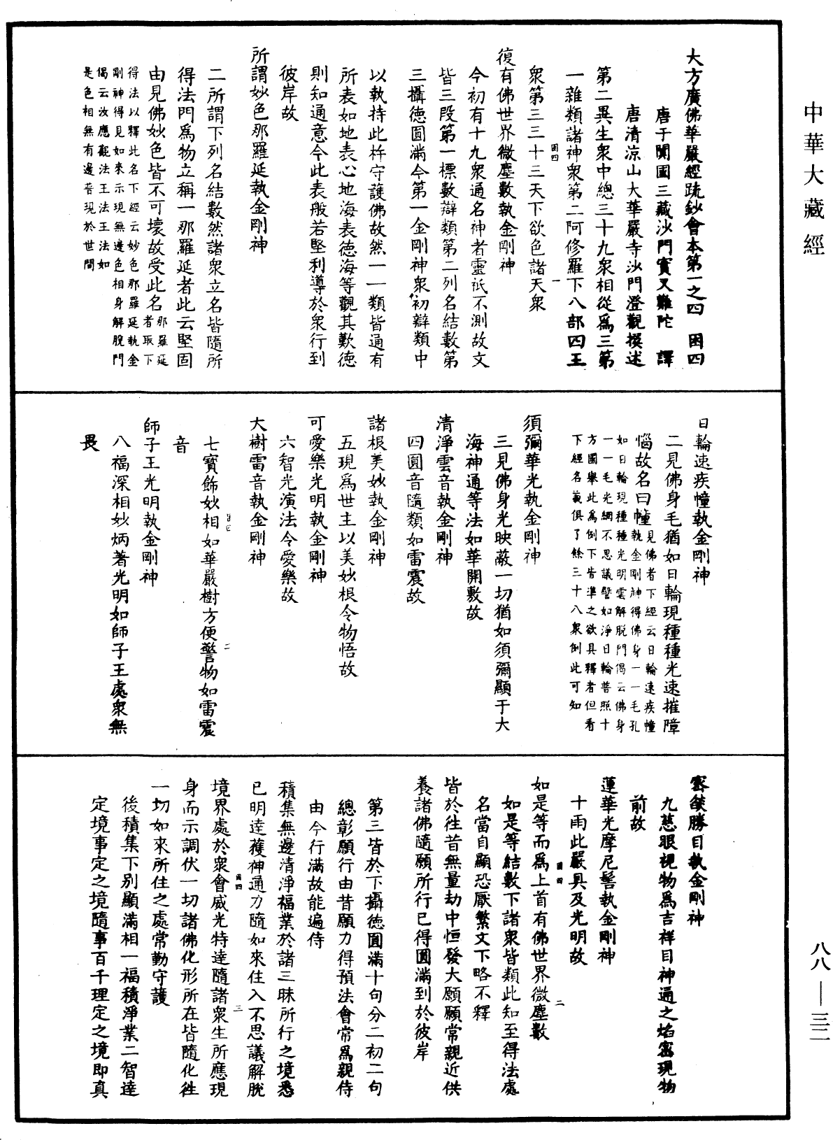 大方廣佛華嚴經疏鈔會本《中華大藏經》_第88冊_第032頁