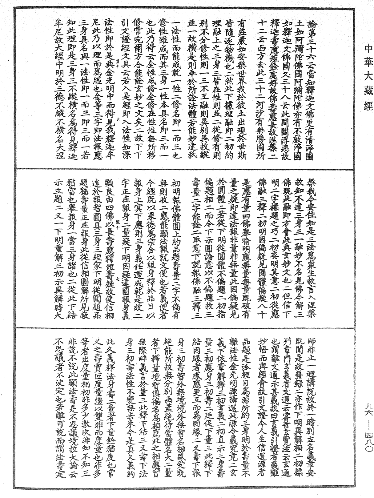 金光明經文句記《中華大藏經》_第96冊_第480頁