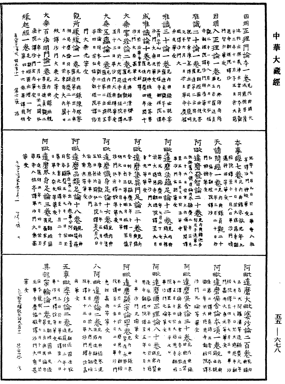 貞元新定釋教目錄《中華大藏經》_第55冊_第678頁